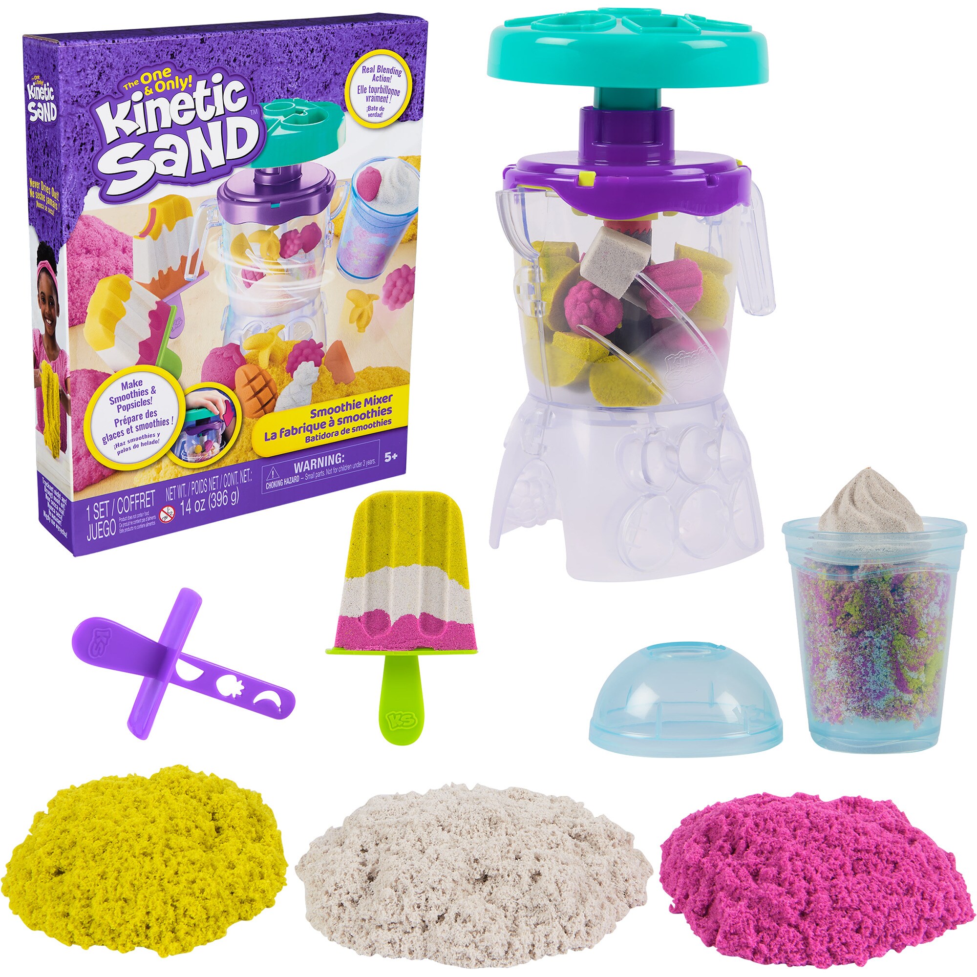 Kinetic Sand Spielsand Kinetic Sand - Smoothie Mixer Spielset - Bild 1