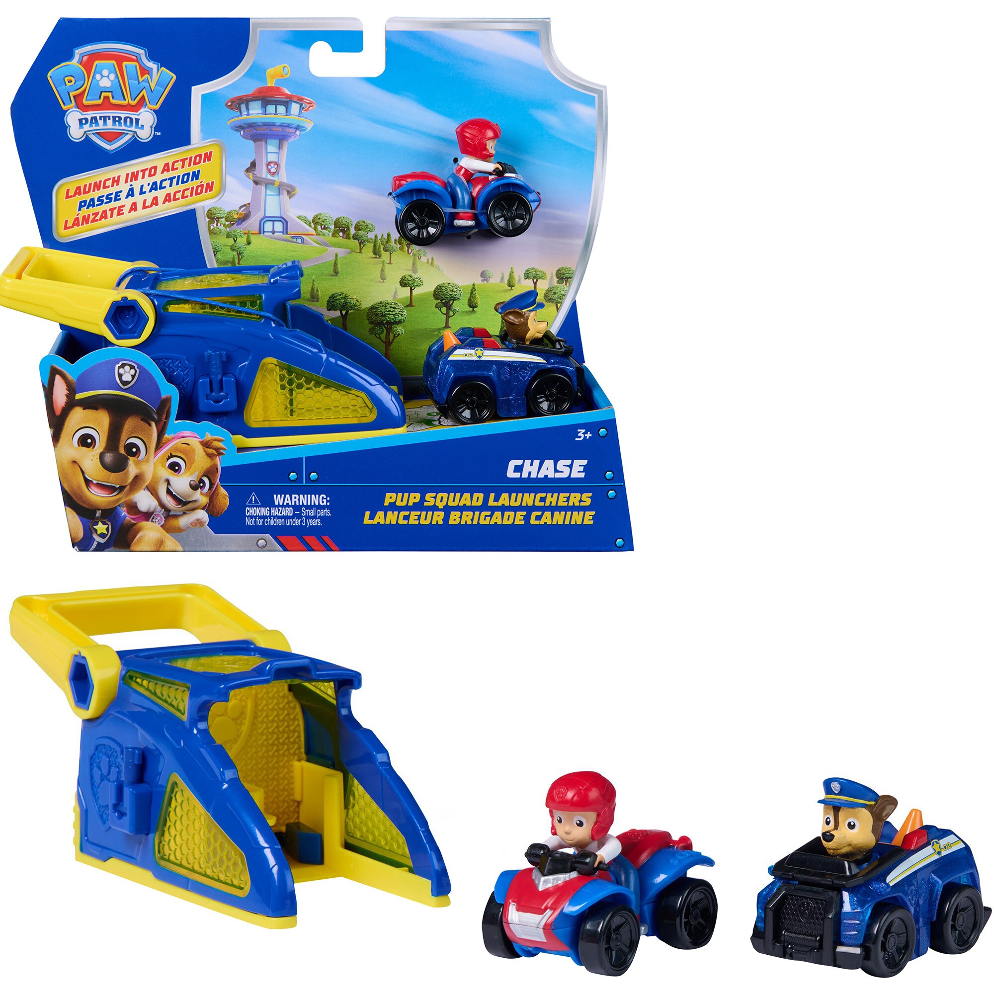 PAW PATROL Spielfahrzeug Paw Patrol - Pup Squad Launcher mit Chase und Ryder Fahrzeugen - Bild 1
