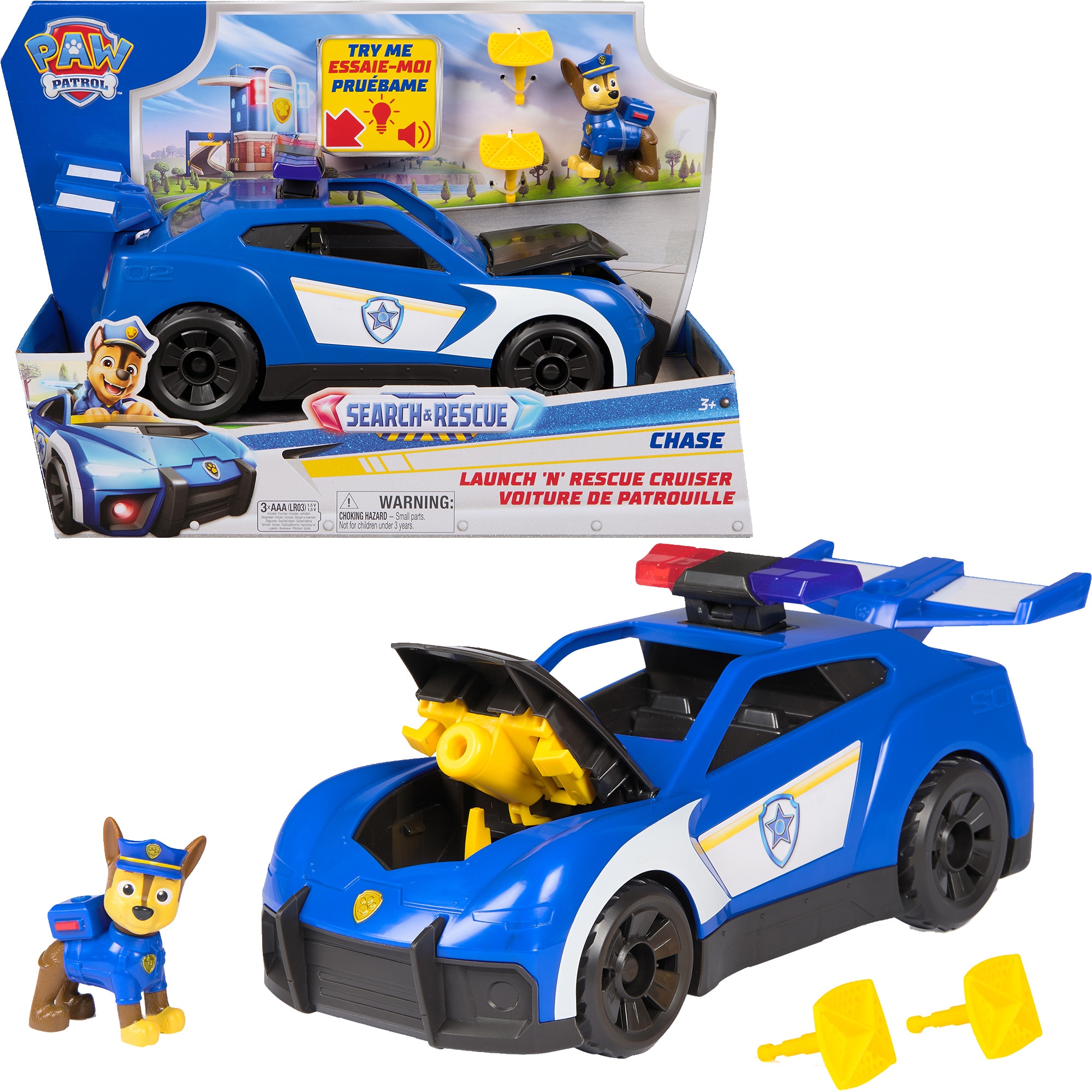 PAW PATROL Spielfahrzeug Paw Patrol - Search & Rescue: Launch N Rescue Cruiser Fahrzeug - Bild 1