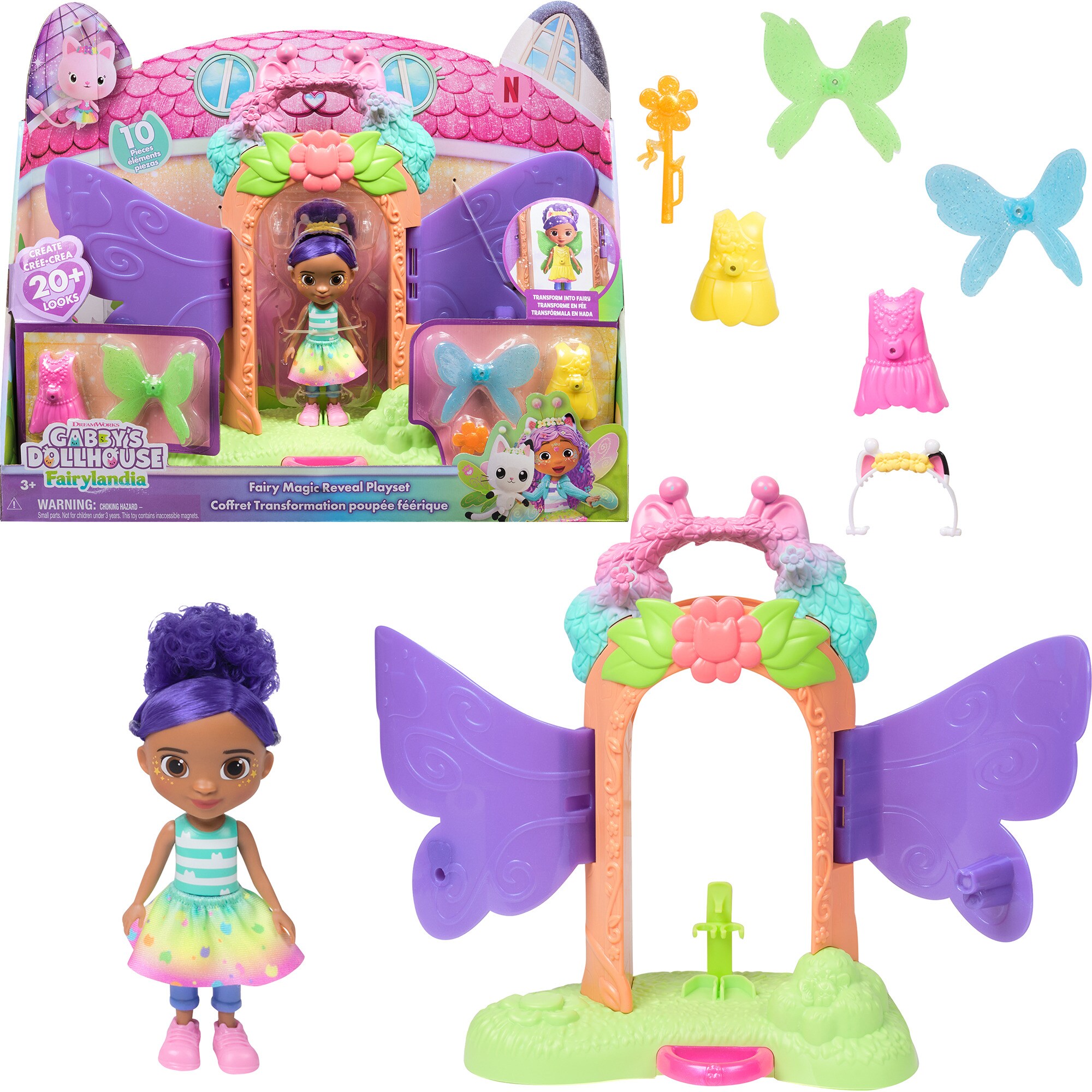 Spinmaster Spielgeb&auml;ude Gabby's Dollhouse Fairylandia - Fairy Magic Reveal Spielset - Bild 1
