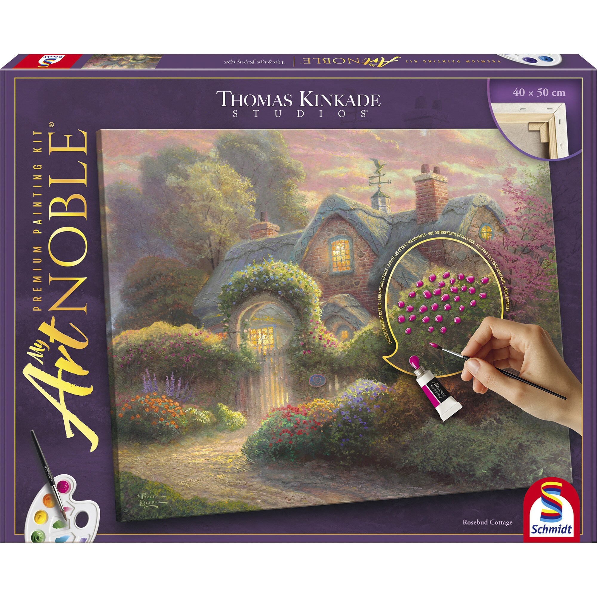 Schmidt Spiele Malen My ArtNOBLE Thomas Kinkade - Rosebud Cottage