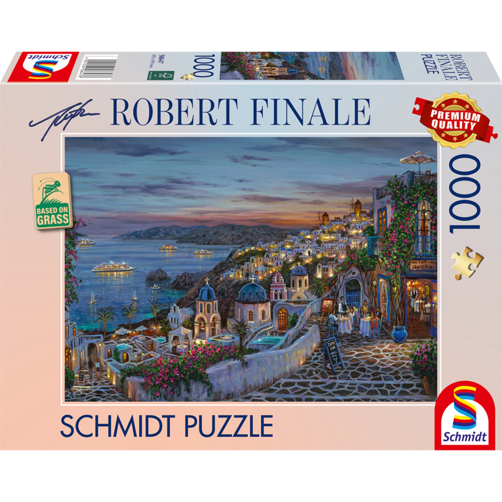Schmidt Spiele Puzzle Robert Finale: Santorini Sonnenuntergang - Bild 1