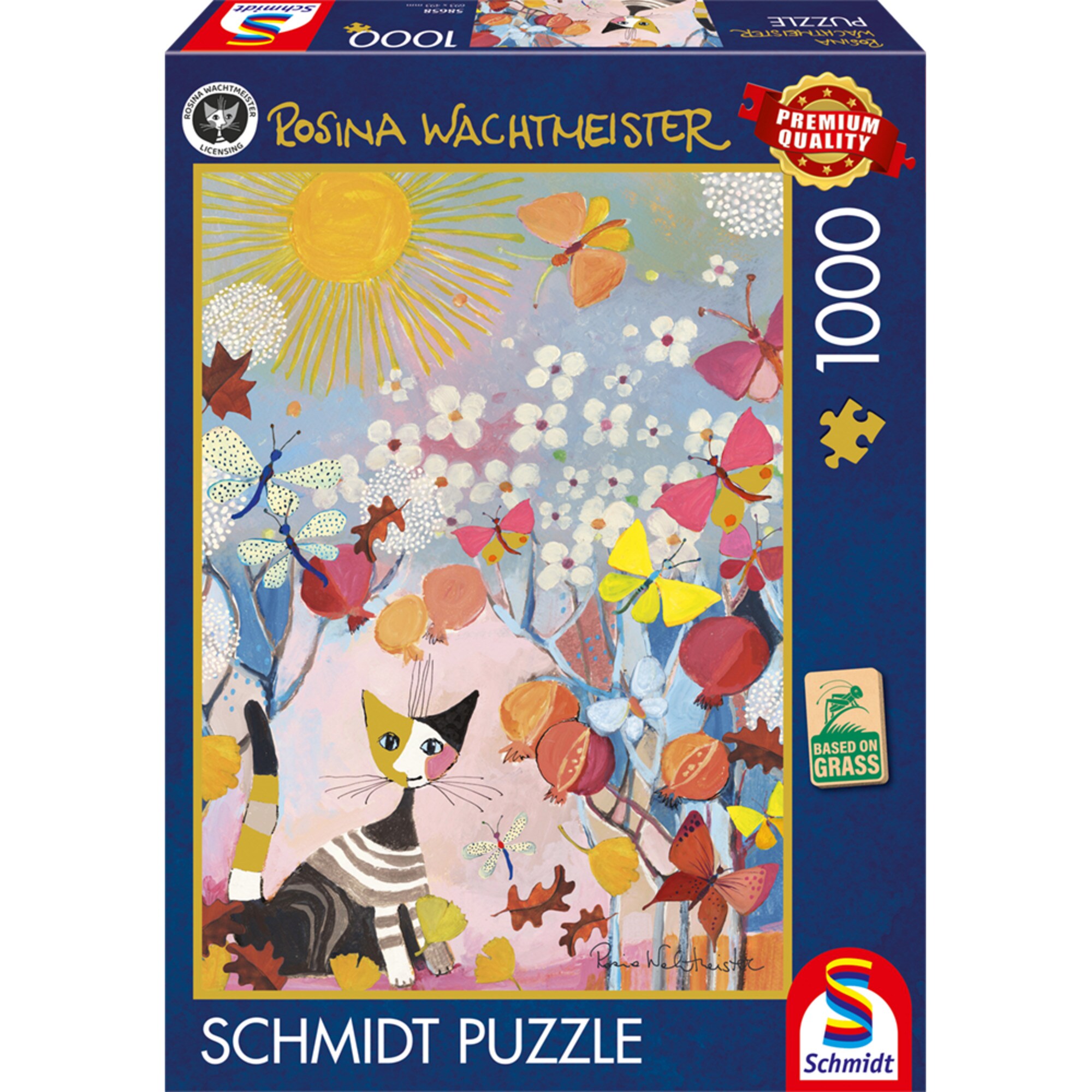 Schmidt Spiele Puzzle Rosina Wachtmeister: Gestreiftes K&auml;tzchen - Bild 1