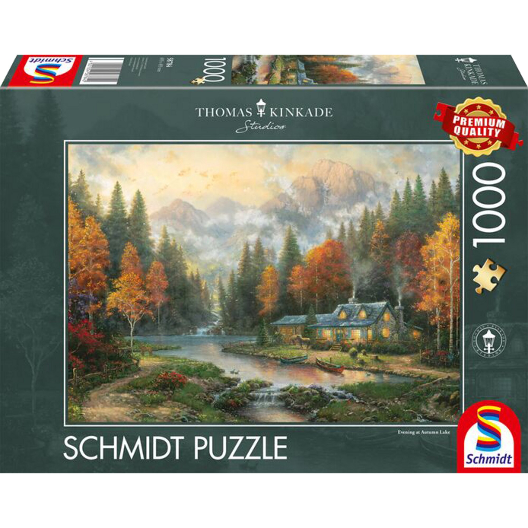 Schmidt Spiele Puzzle Thomas Kinkade Studios: Herbstabend am See - Bild 1