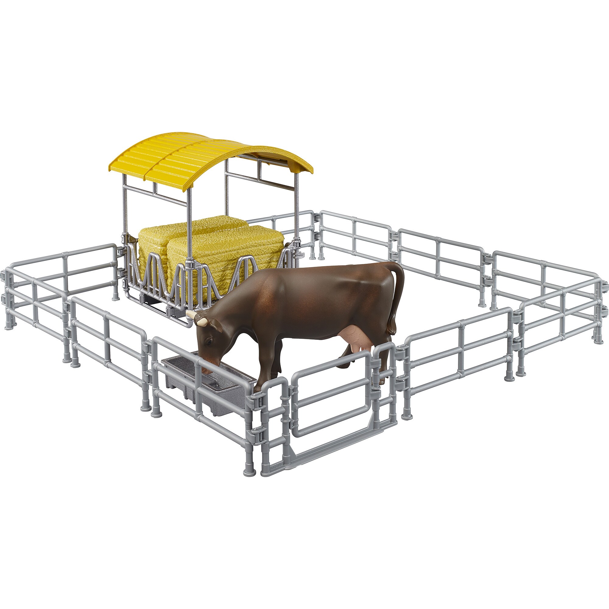 bruder Modellfahrzeug Heuraufe mit Z&auml;unen und Trog - Bild 1