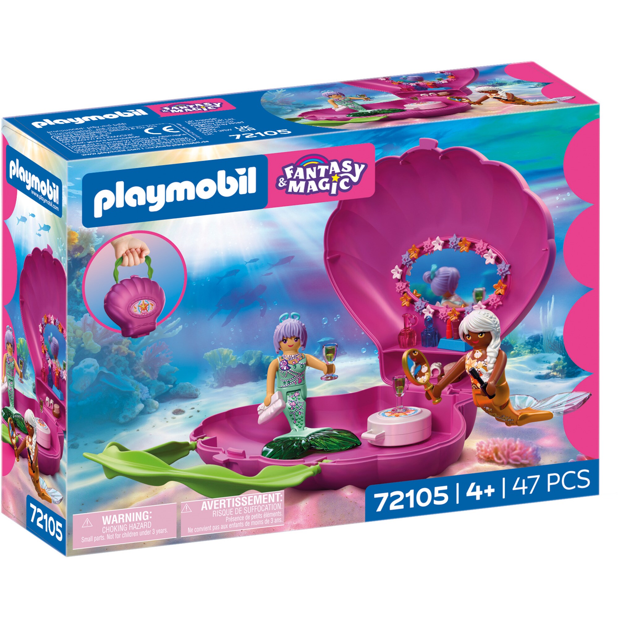 PLAYMOBIL Konstruktionsspielzeug Fantasy & Magic Muscheltasche Meerjungfrauen