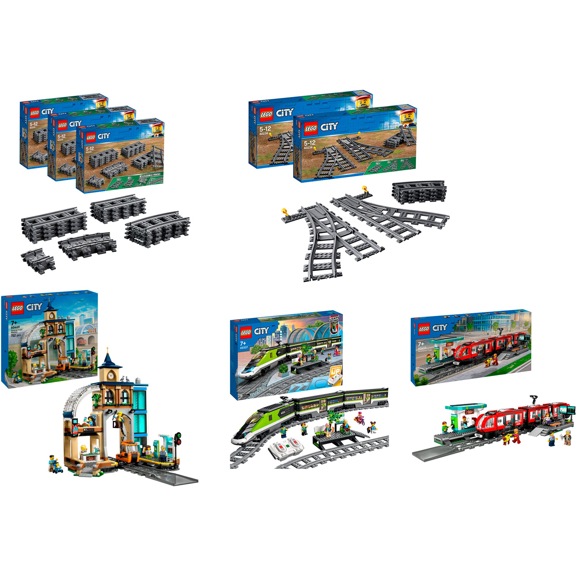 LEGO Konstruktionsspielzeug City Bahnhof-Komplett-Set Bundle - Bild 1