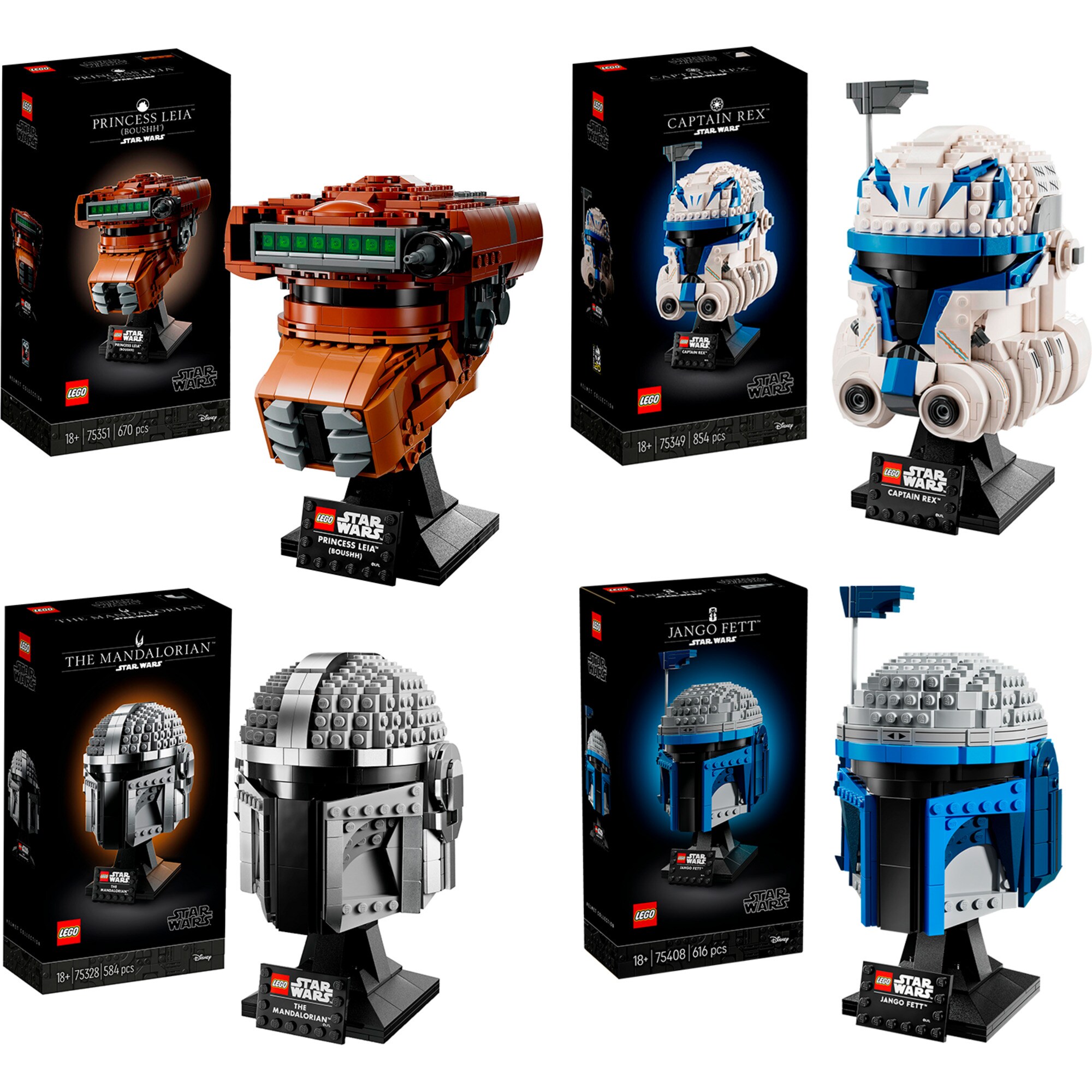 LEGO Konstruktionsspielzeug Star Wars Helm-Bundle - Bild 1