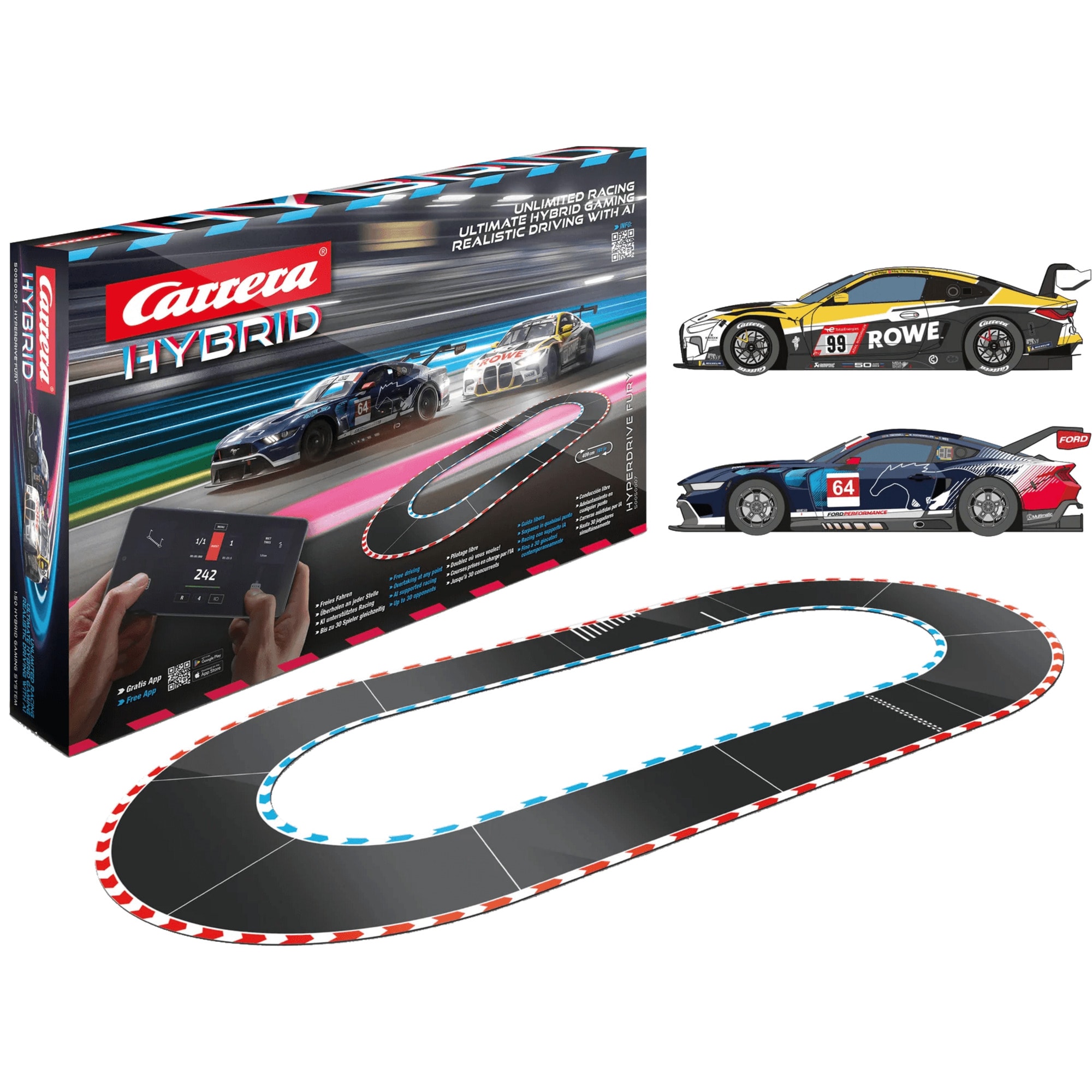 Carrera Rennbahn HYBRID HyperDrive Fury - Bild 1