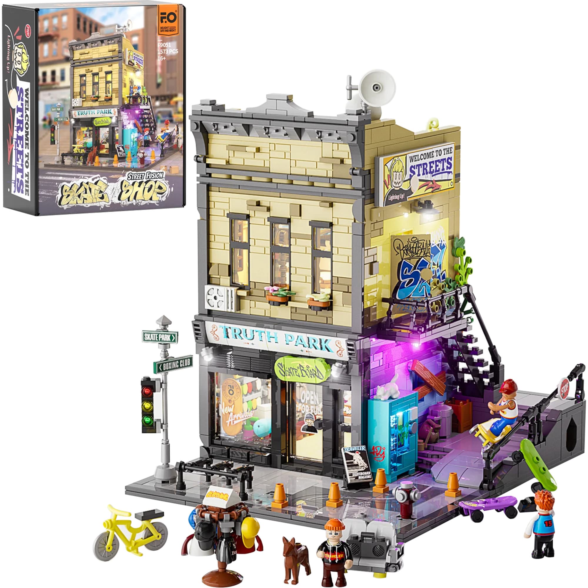 Lumibricks Konstruktionsspielzeug Skateboard Shop - Bild 1