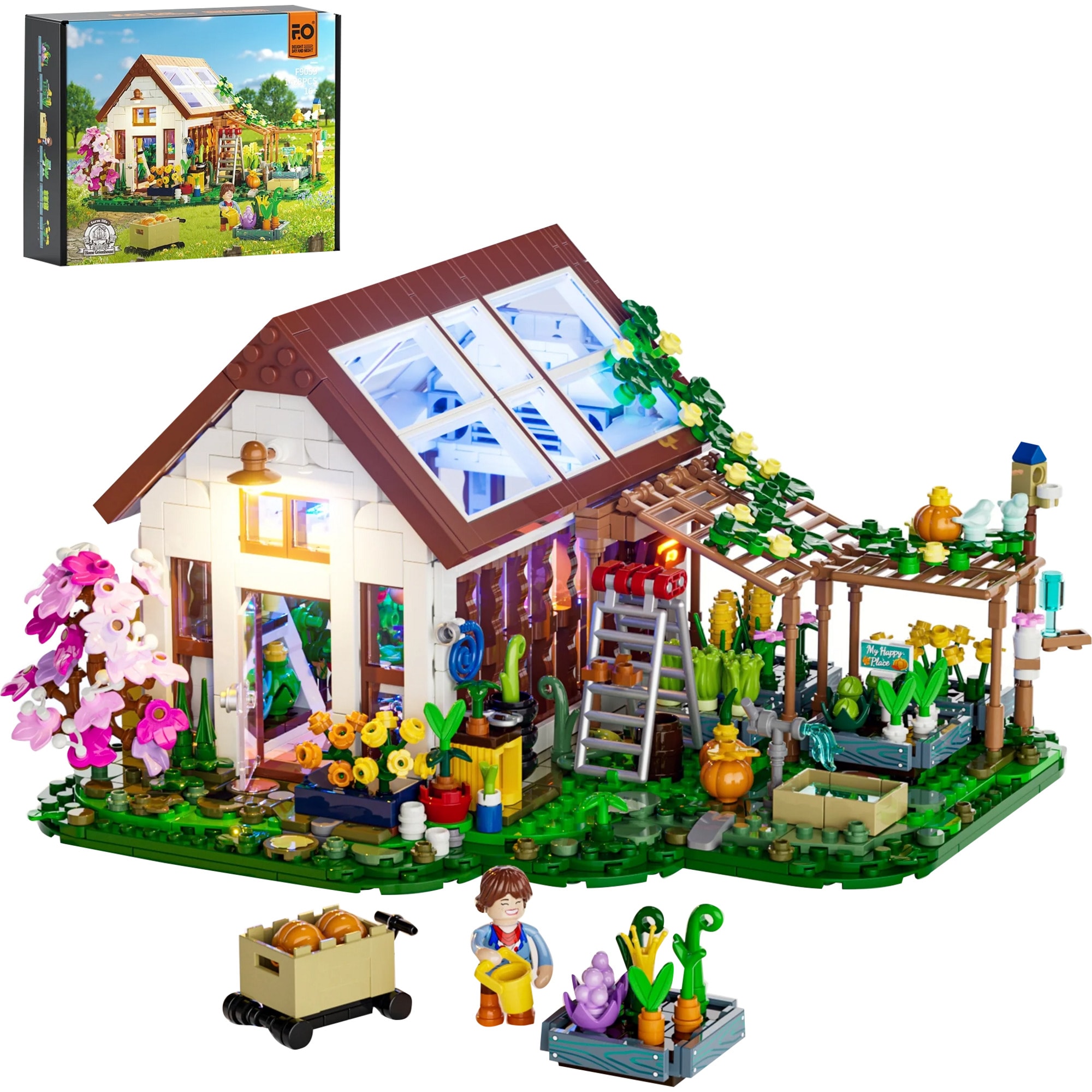 Lumibricks Konstruktionsspielzeug Heimgew&auml;chshaus - Bild 1