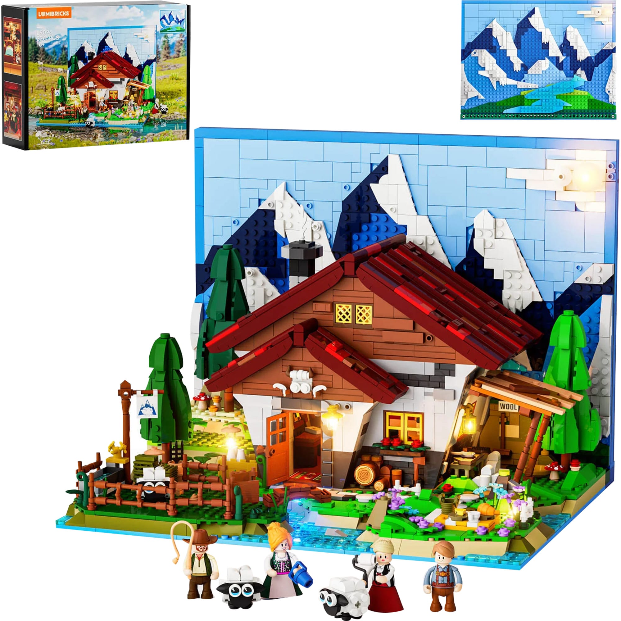 Lumibricks Konstruktionsspielzeug Sch&auml;ferh&uuml;tte - Bild 1