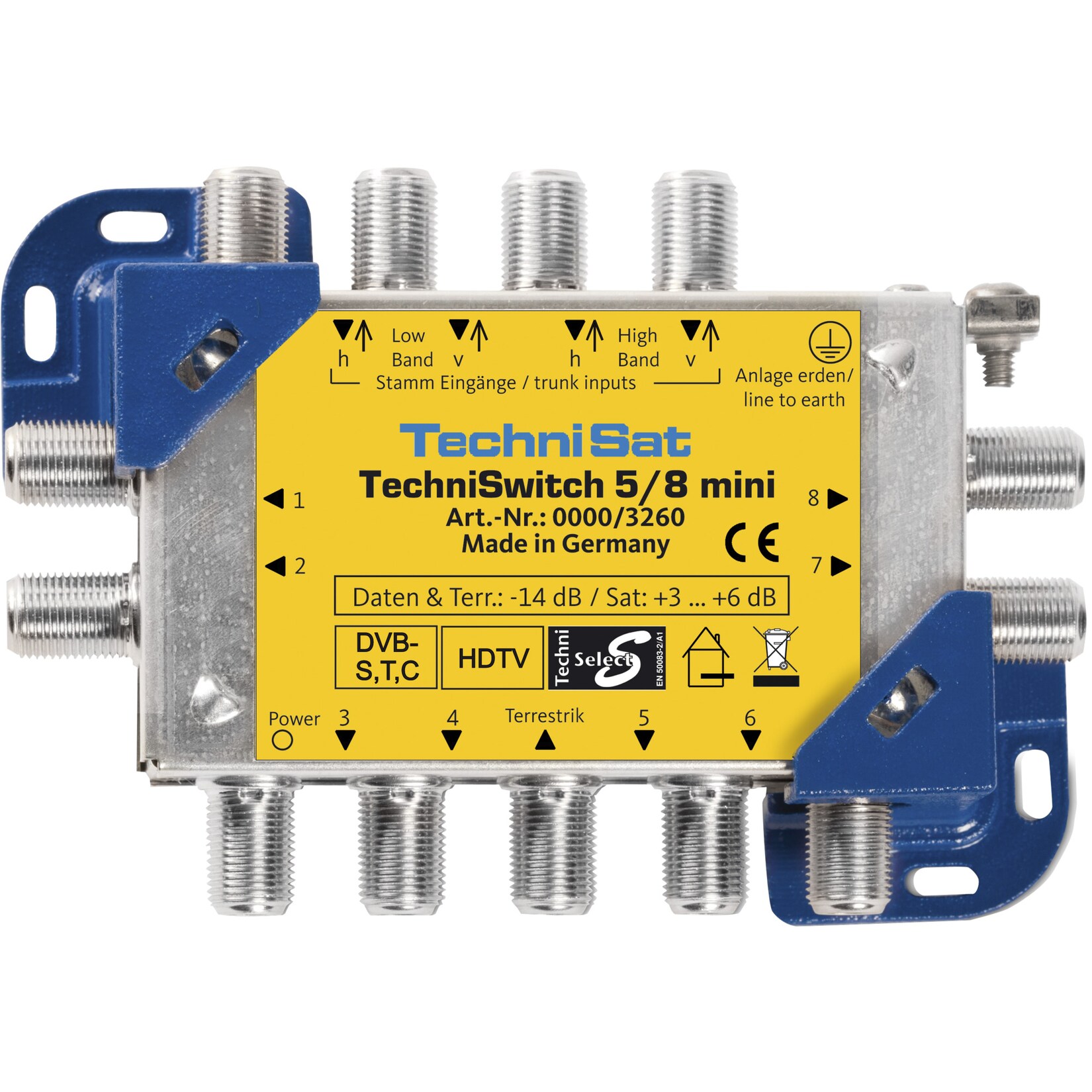 TechniSat Multischalter TechniSwitch 5/8 mini | 04019588032606