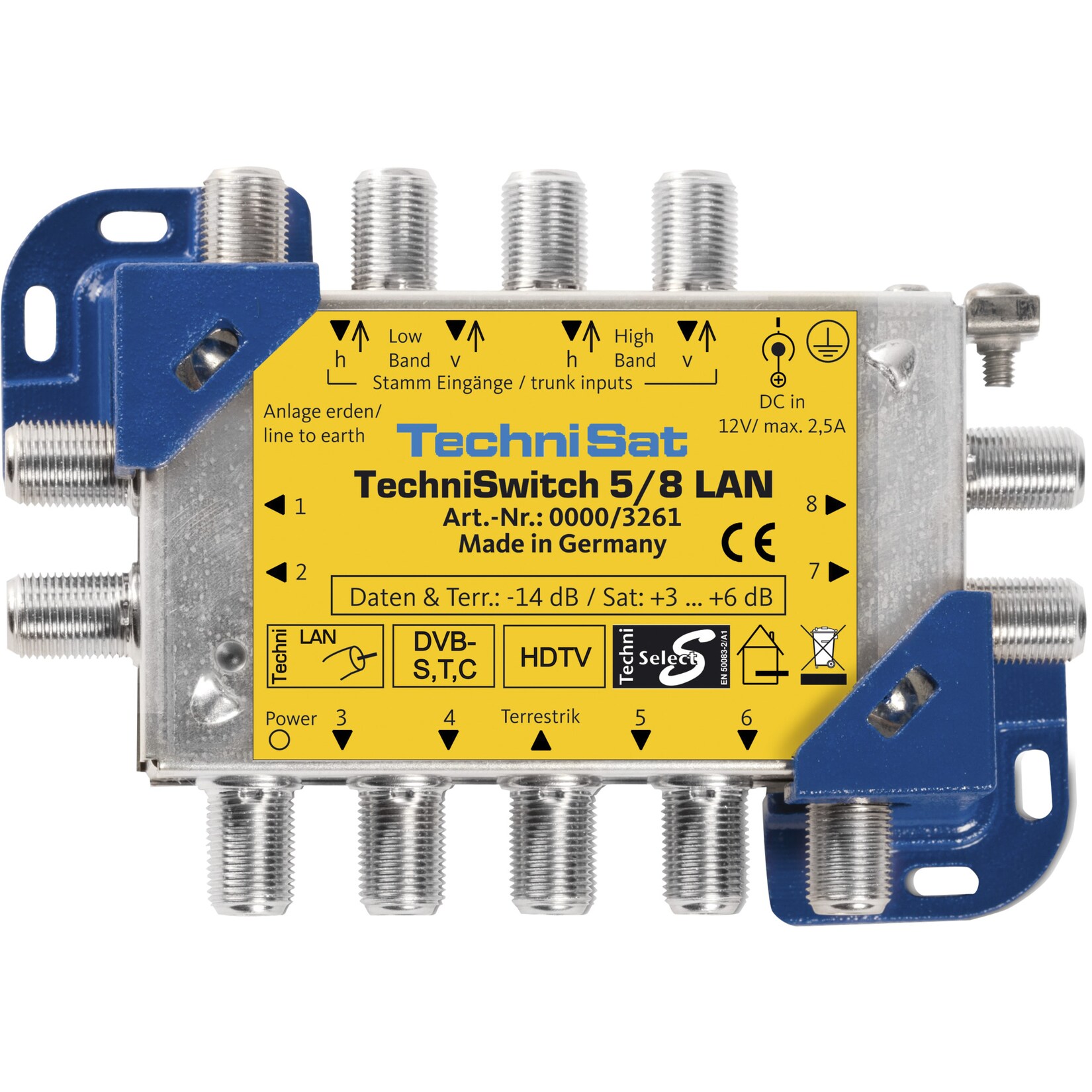 TechniSat Multischalter TechniSwitch 5/8 mini LAN | 04019588032613