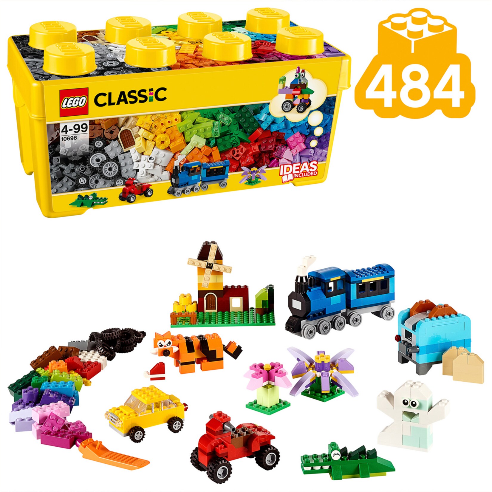 LEGO Konstruktionsspielzeug Classic Mittelgroße Bausteine-Box