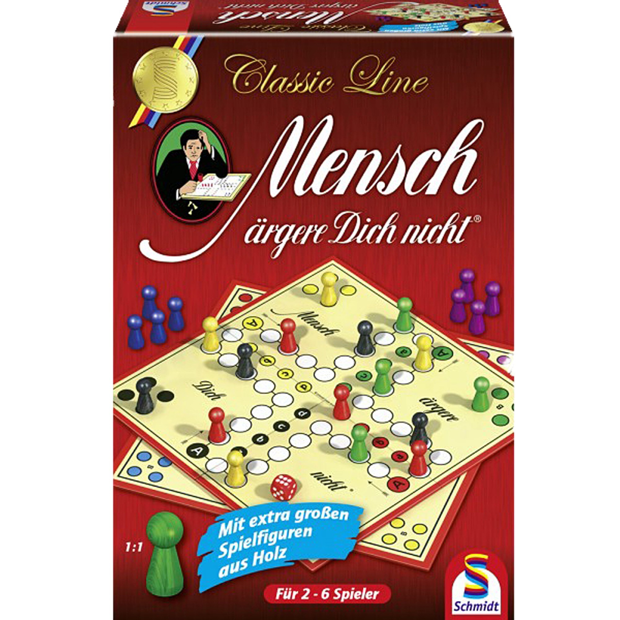 Schmidt Spiele Brettspiel Classic Line: Mensch &auml;rgere dich nicht - Bild 1