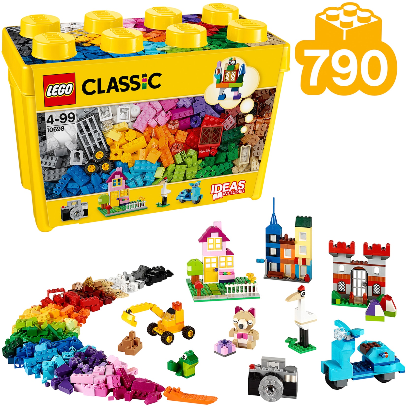 LEGO Konstruktionsspielzeug Classic Große Bausteine-Box