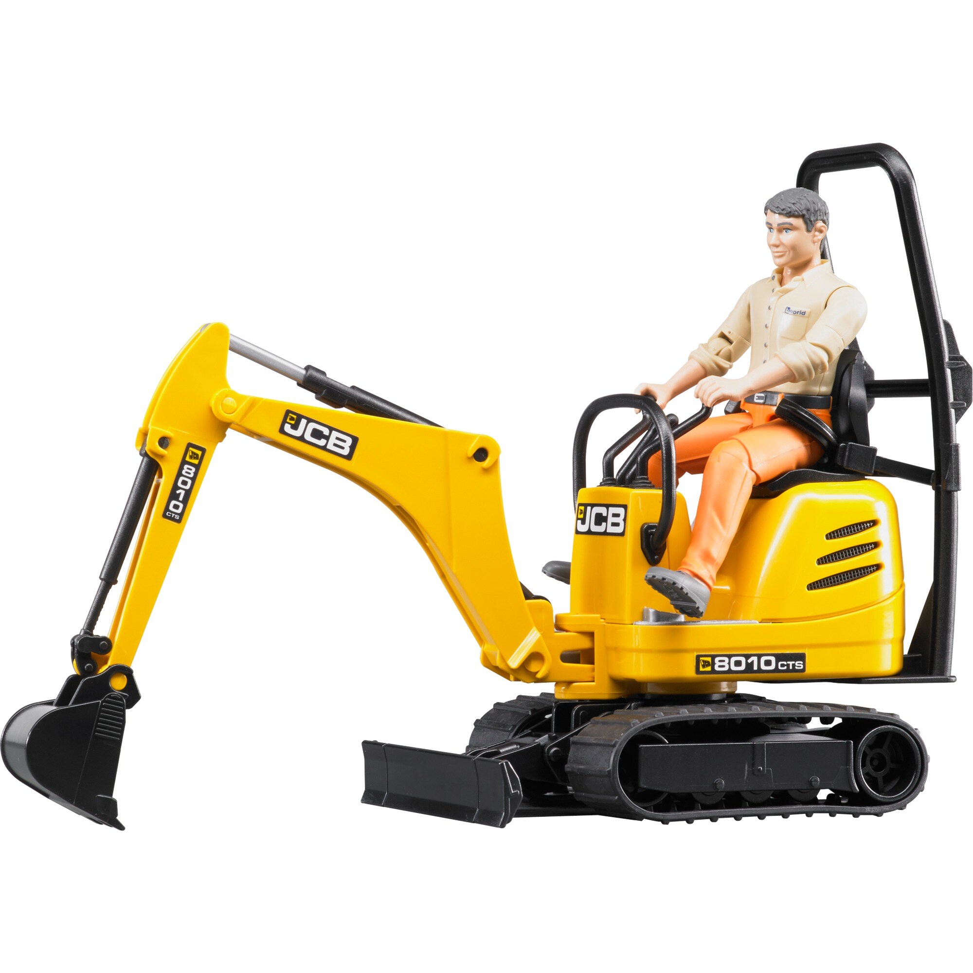 bruder Modellfahrzeug JCB Mikrobagger 8010 CTS und Bauarbeiter - Bild 1
