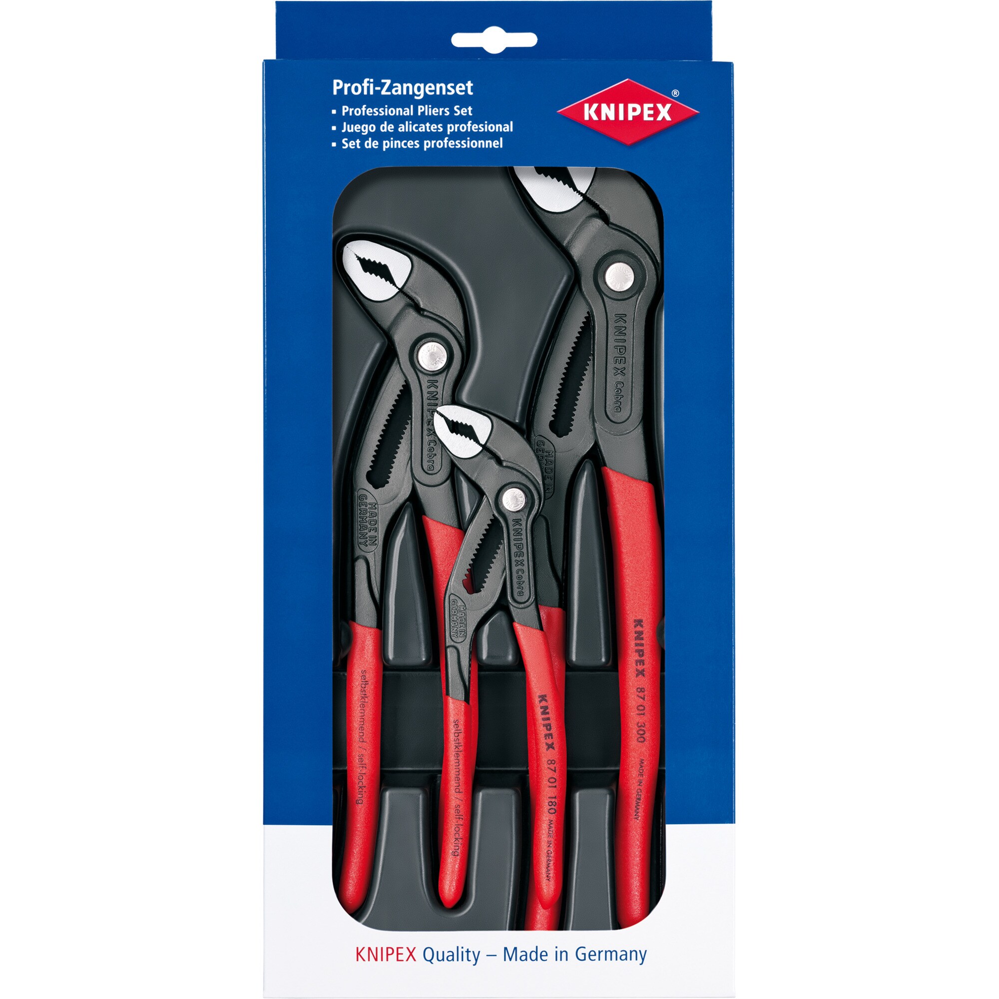 Knipex Zangen-Set Cobra Zangen-Set 00 20 09 V02, 3-teilig - Bild 1