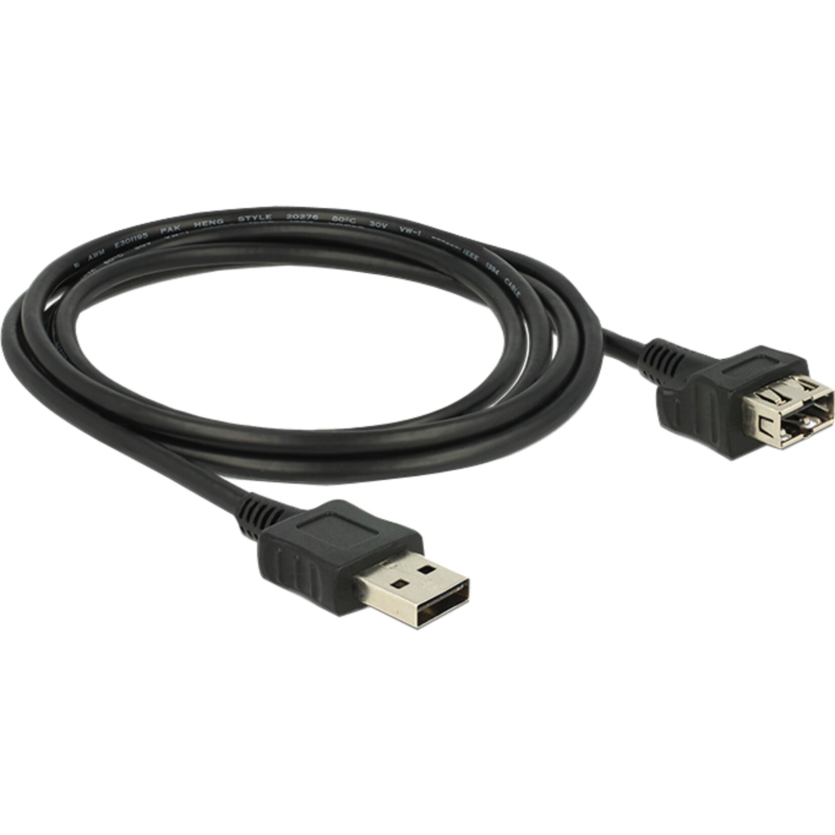 DeLOCK Verlängerungskabel EASY-USB 2.0 Verlängerungskabel, USB-A Stecker > USB-A Buchse | 04043619836659