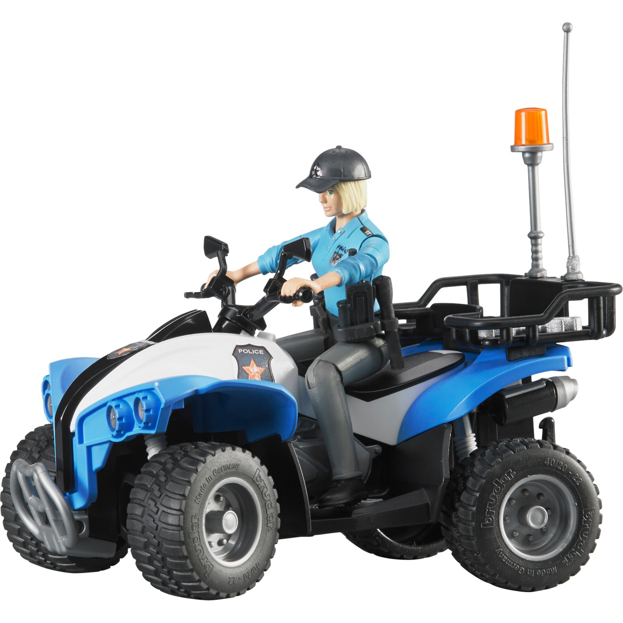 bruder Modellfahrzeug Polizei-Quad mit Polizist und Ausstattung - Bild 1