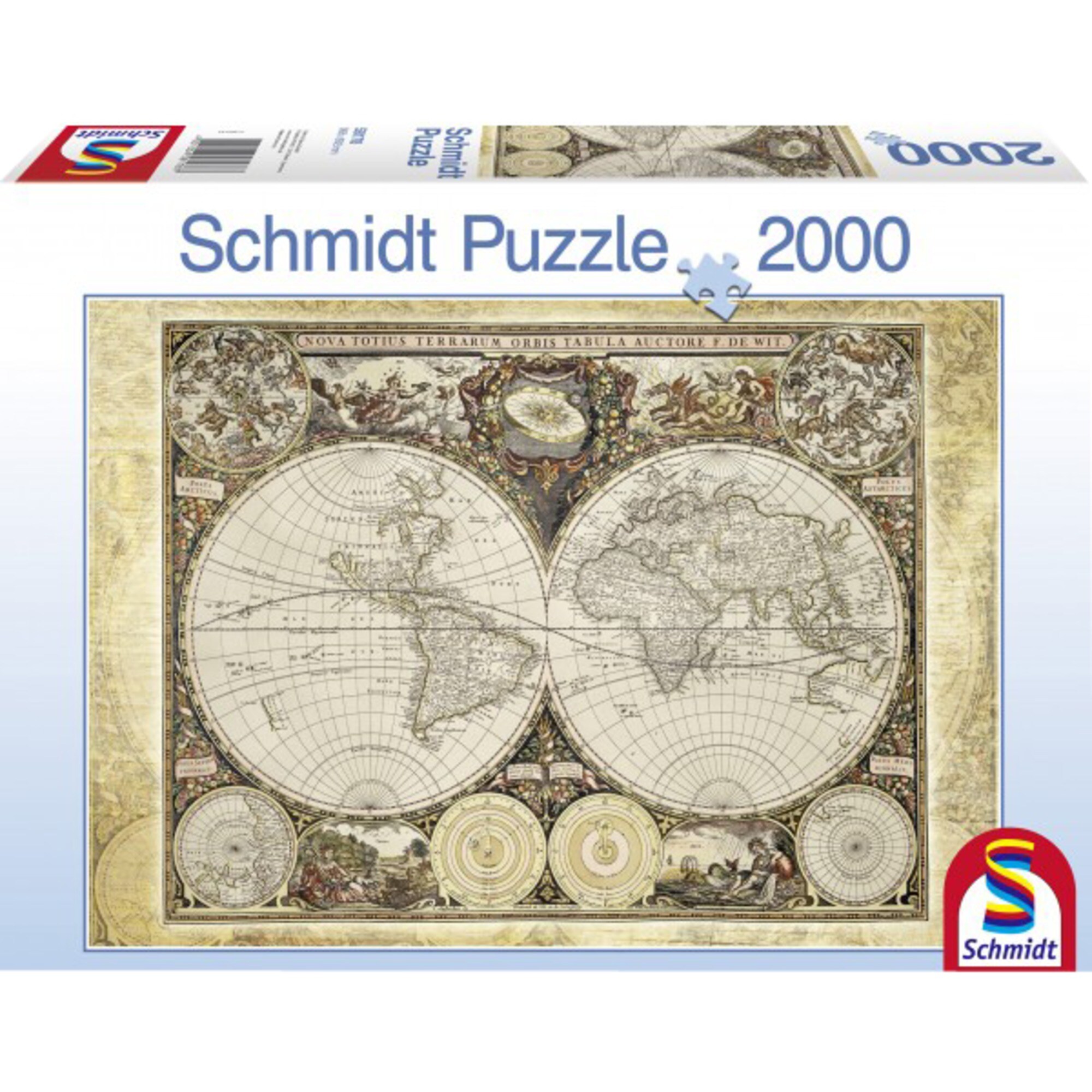 Schmidt Spiele Puzzle Puzzle Historische Weltkarte - Bild 1
