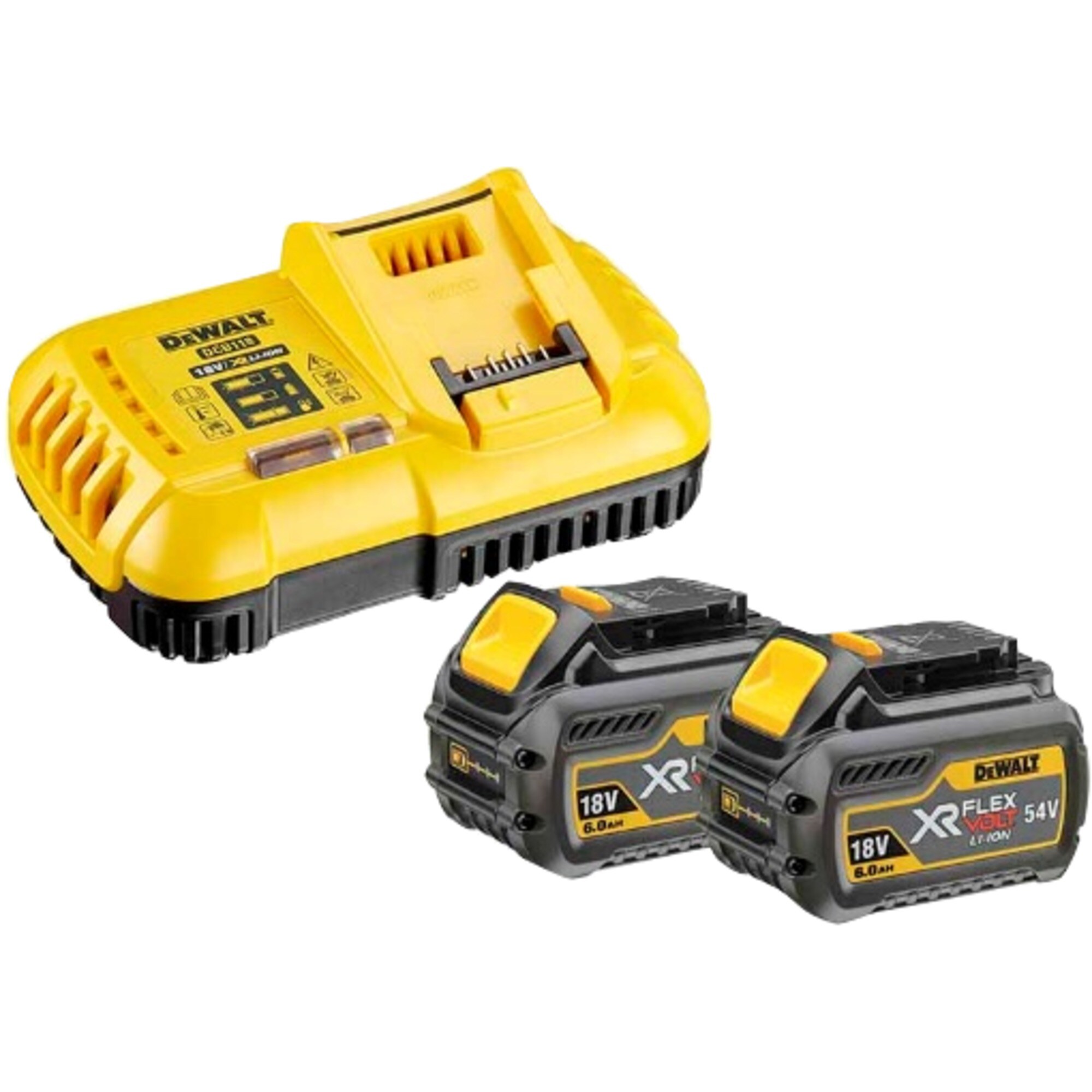 DeWalt Set XR FLEXVOLT Akku Starterkit DCB118T2, inkl. 2x Akku 54Volt 2Ah - Bild 1
