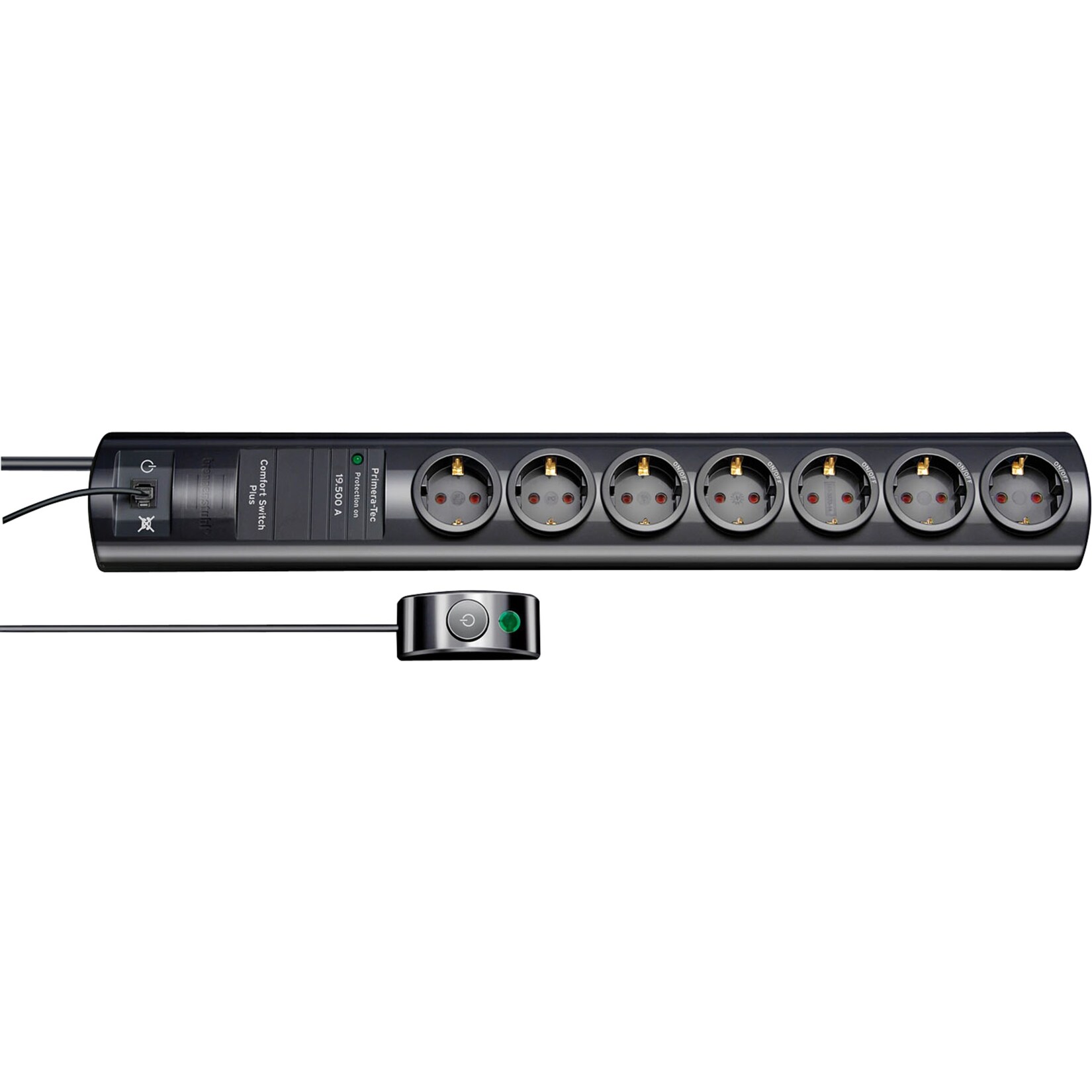 Brennenstuhl Steckdosenleiste Primera-Tec Steckdosenleiste Comfort Switch Plus 7-fach | 04007123636549