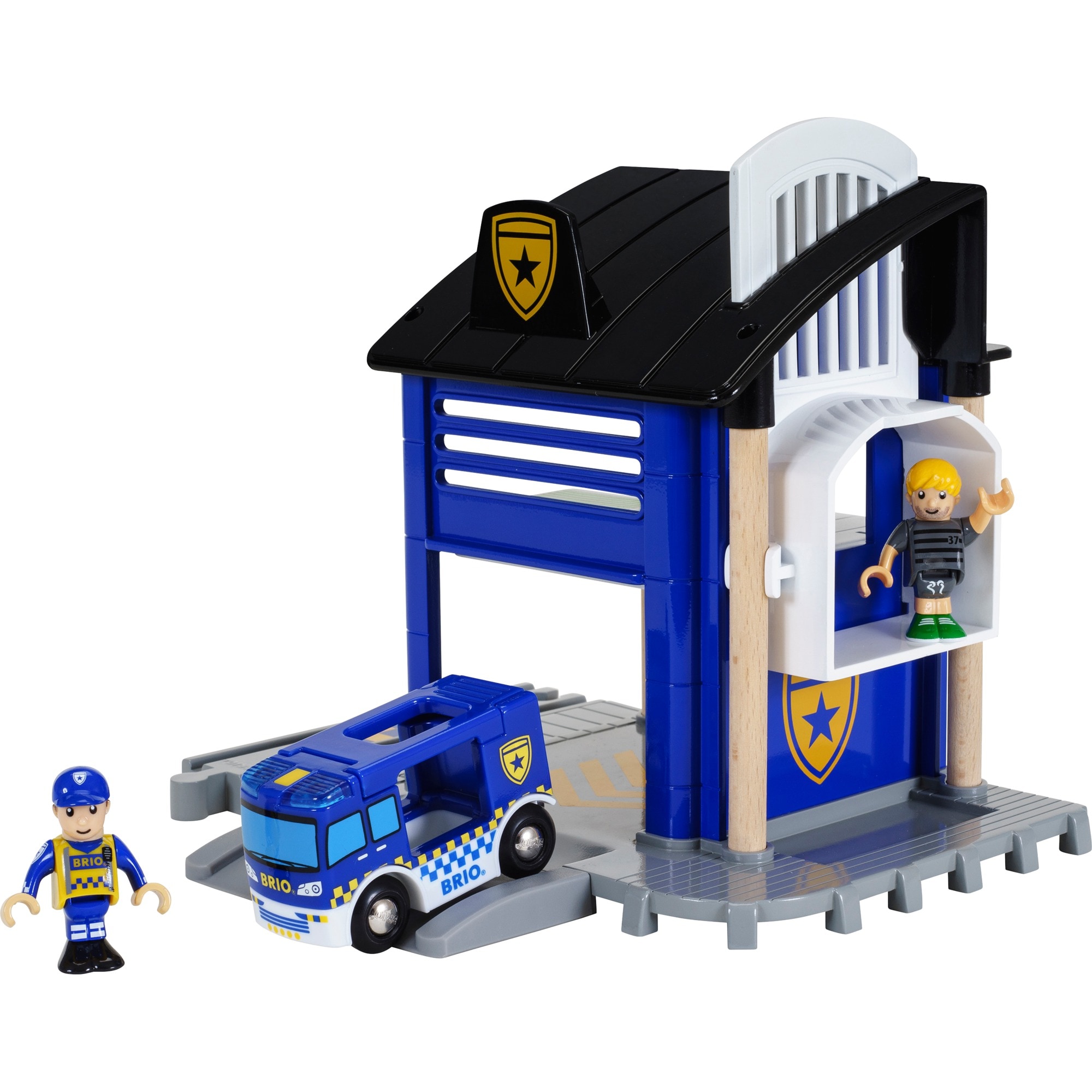 BRIO Spielgeb&auml;ude World Polizeistation mit Einsatzfahrzeug - Bild 1