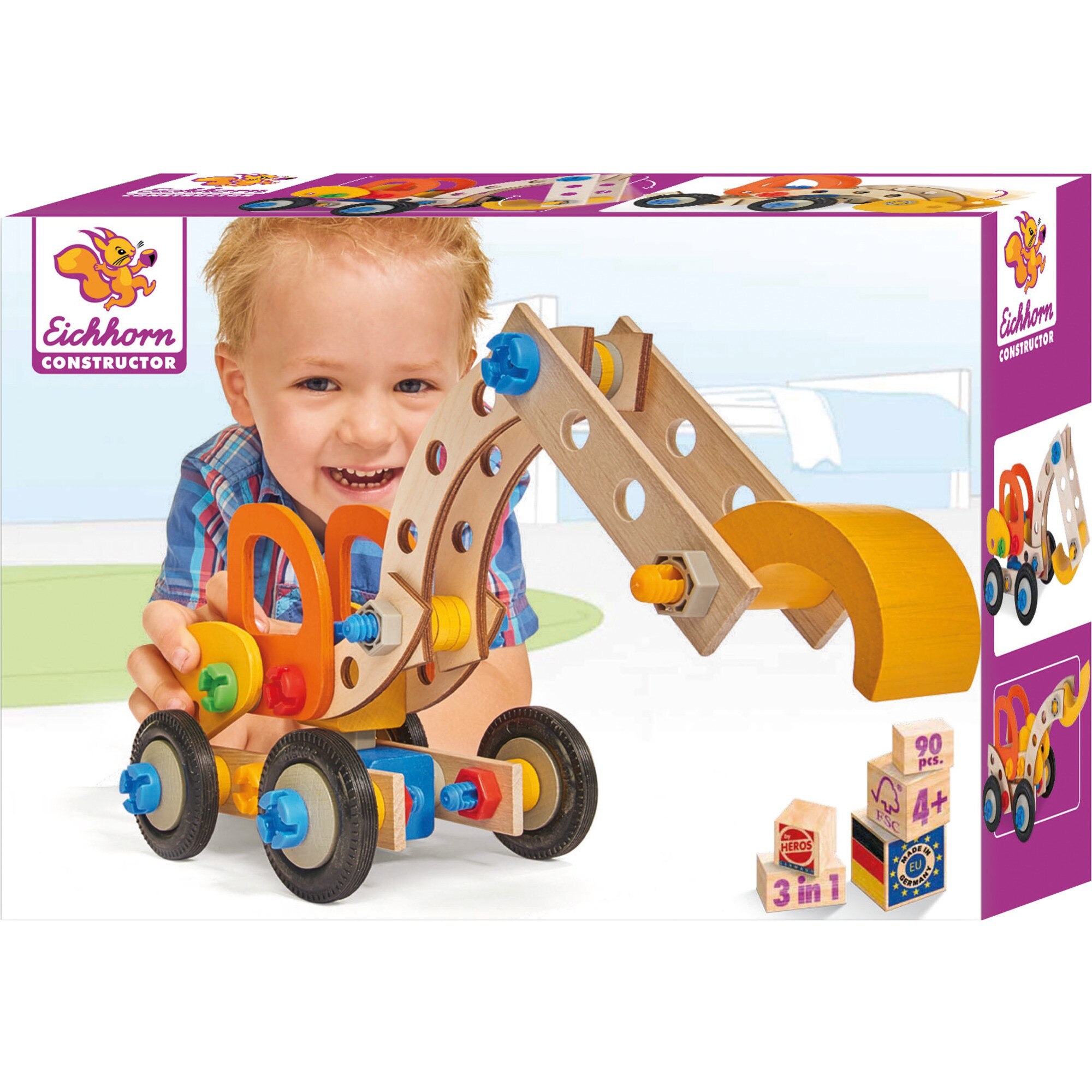 Eichhorn Baukasten Constructor, Bagger - Bild 1