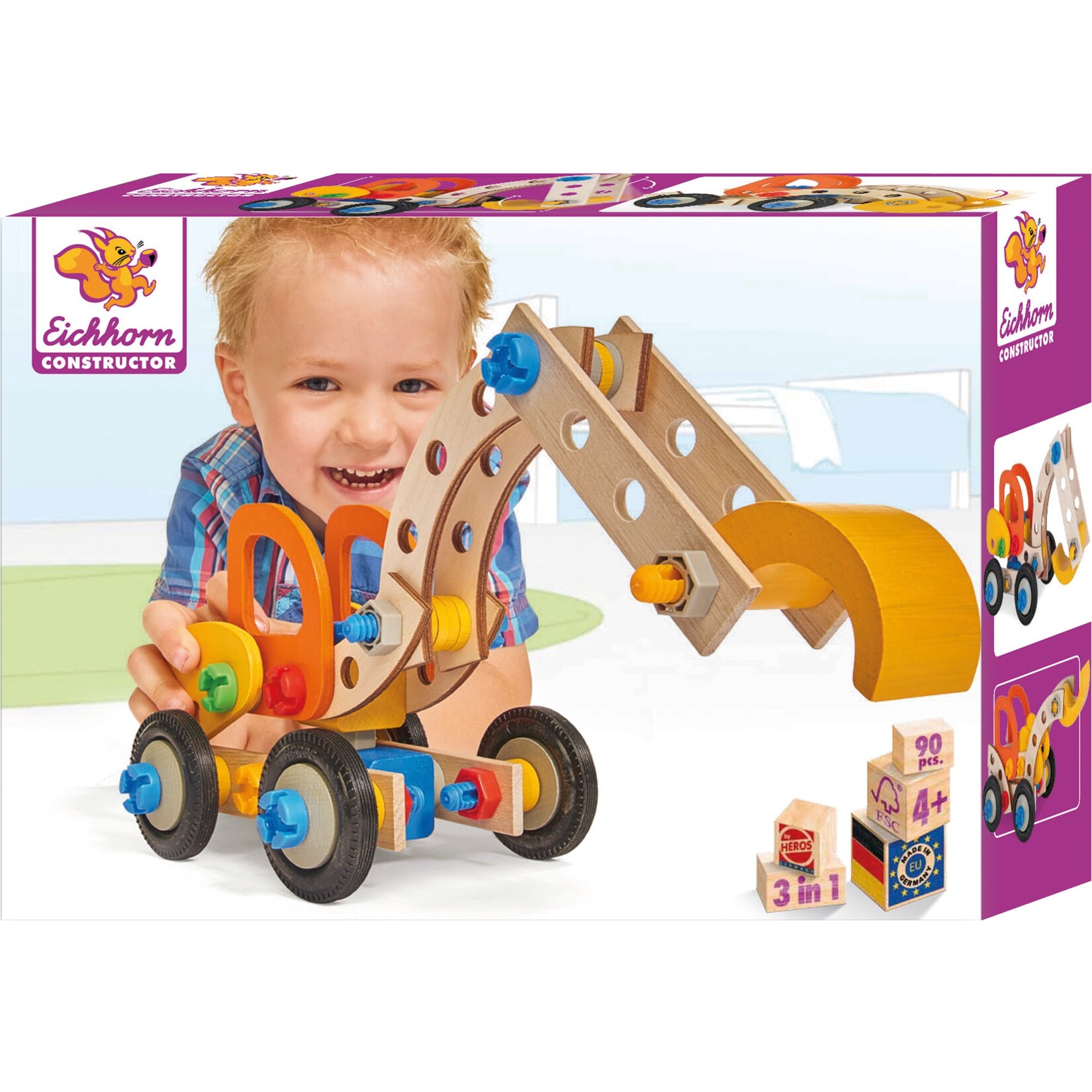 Eichhorn Baukasten Constructor, Bagger | 04051902390870