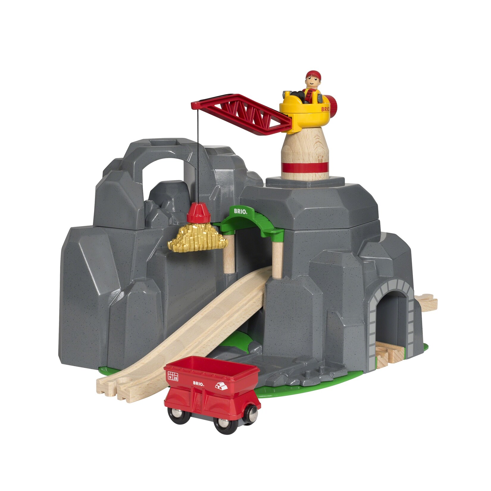 BRIO Spielgebäude World Große Goldmine mit Sound-Tunnel | 07312350338898