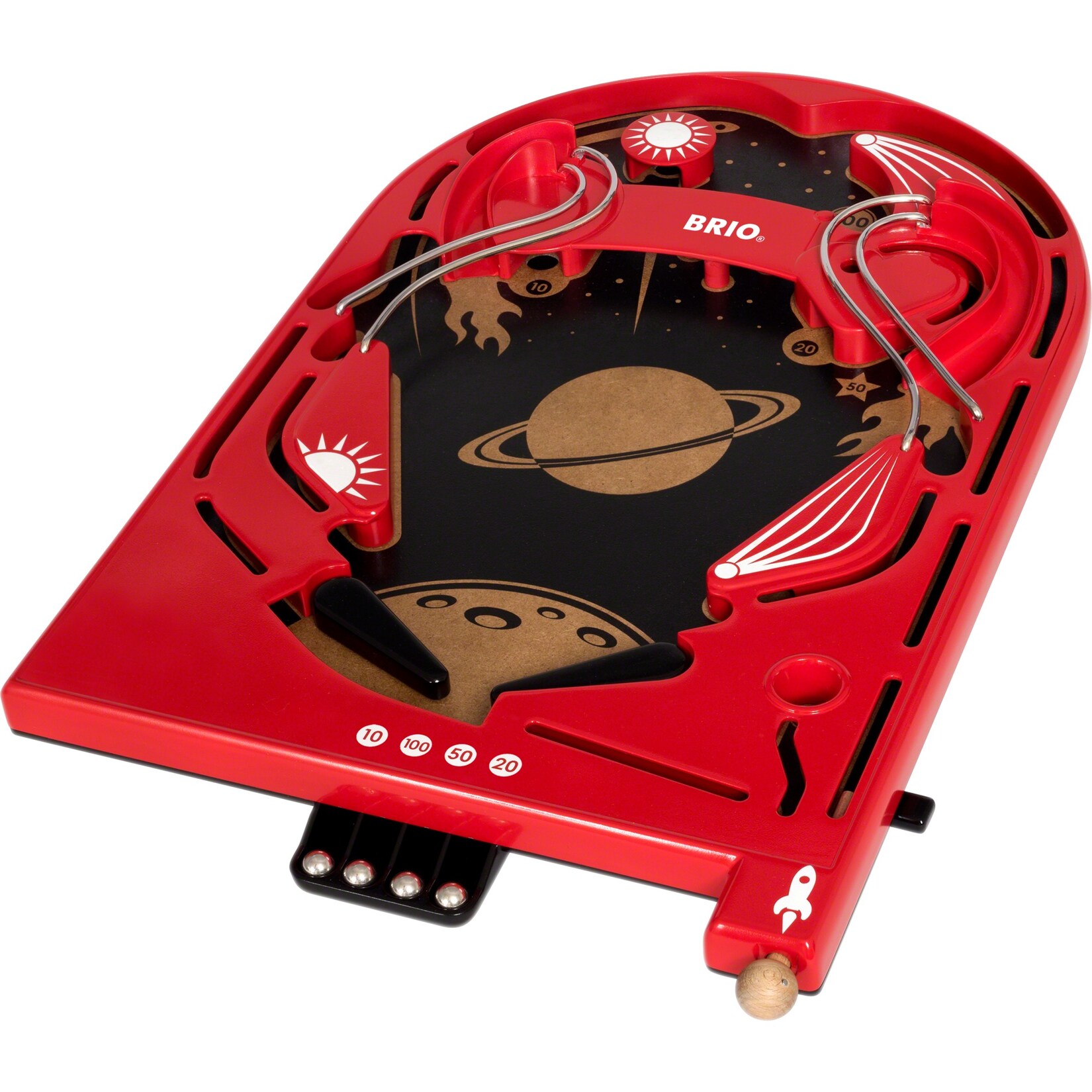 BRIO Geschicklichkeitsspiel Holz-Flipper Space Safari | 07312350340174