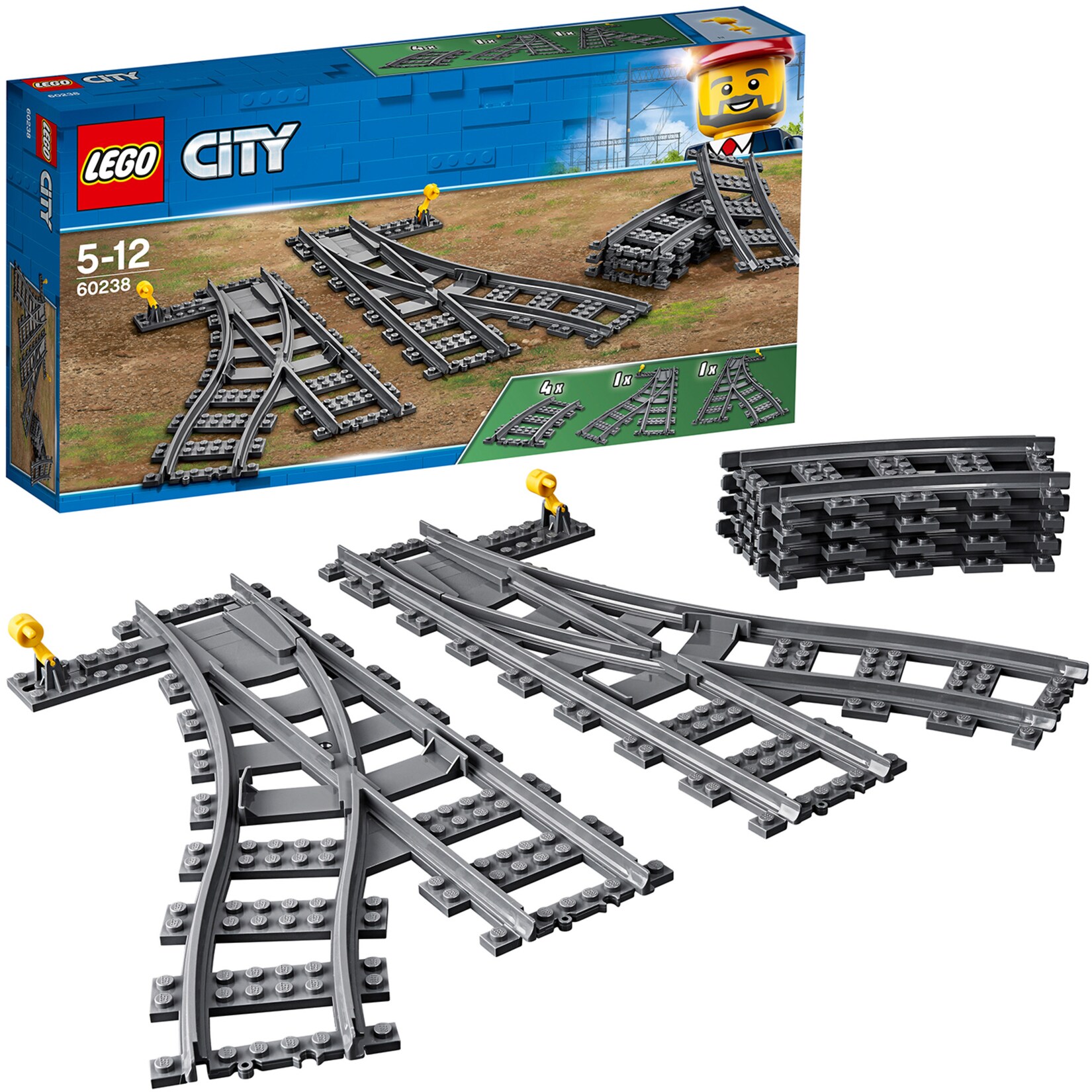 LEGO Konstruktionsspielzeug City Weichen