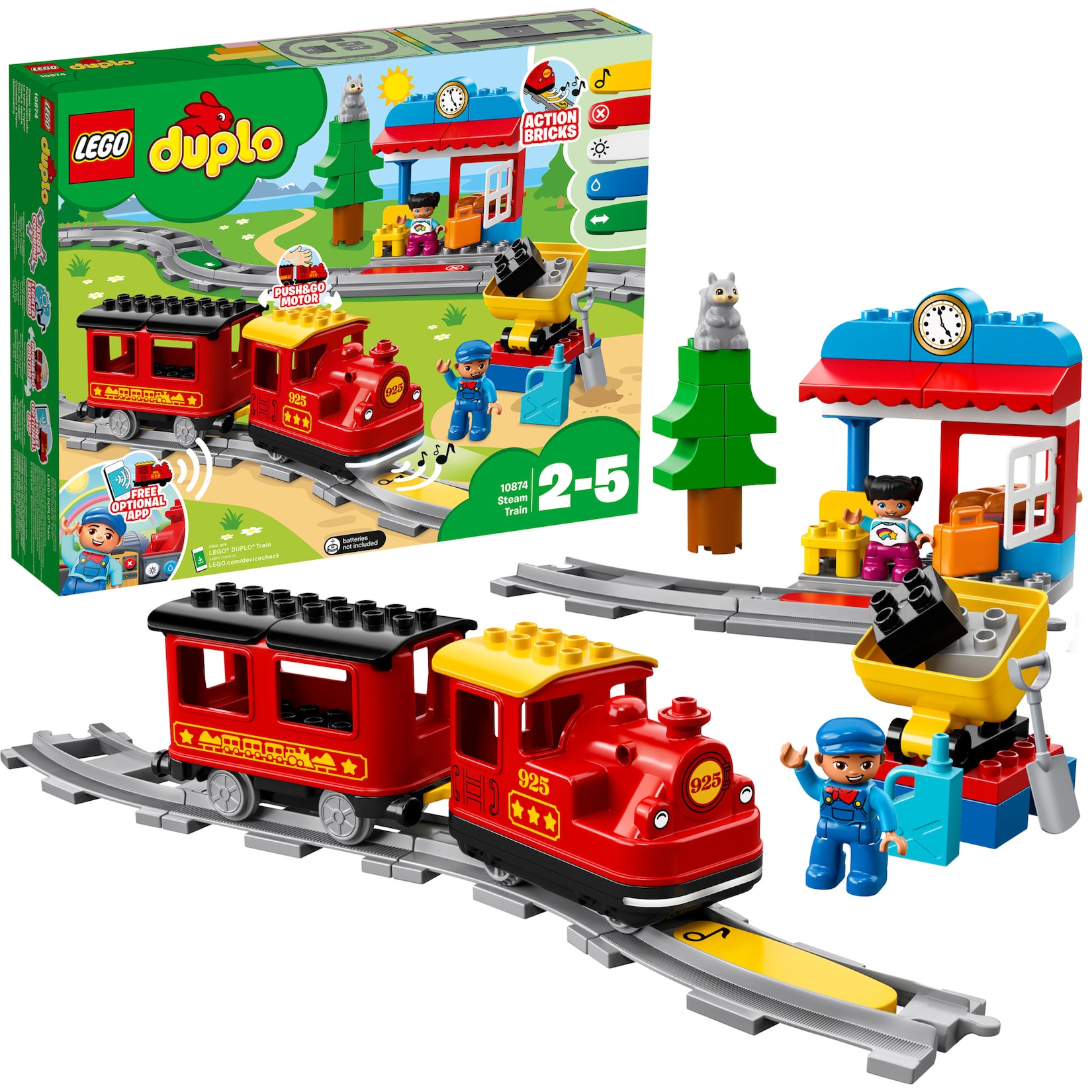 LEGO Konstruktionsspielzeug DUPLO Dampfeisenbahn