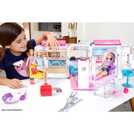 Mattel Spielfahrzeug Barbie 2-in-1 Krankenwagen Spielset (mit Licht &  Geräuschen) online kaufen bei Netto