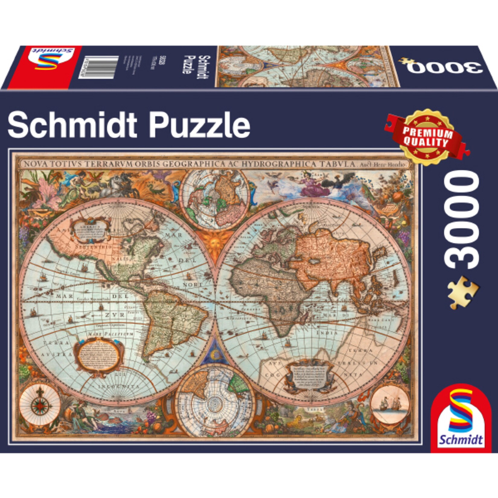 Schmidt Spiele Puzzle Puzzle Antike Weltkarte | 04001504583286