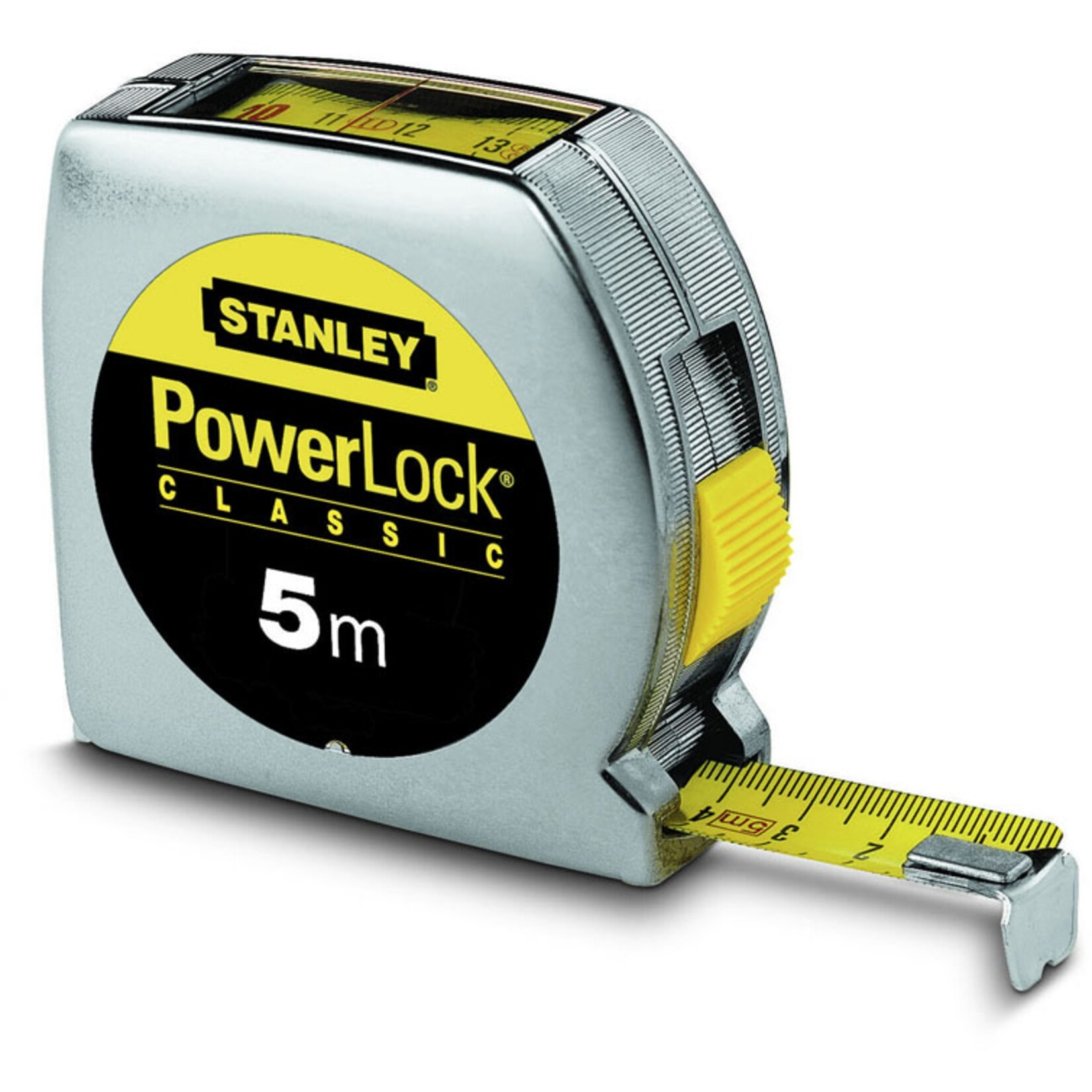 Stanley Bandmaß Bandmaß Powerlock mit Sichtfenster, 5 Meter | 03253560339326