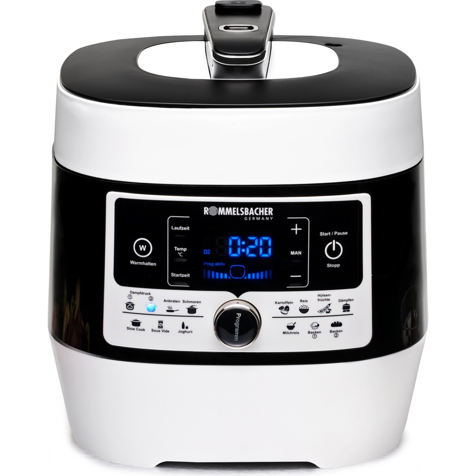 Rommelsbacher Multikocher Dampfdruck- & Multikocher „MeinHans“ | 04001797803009