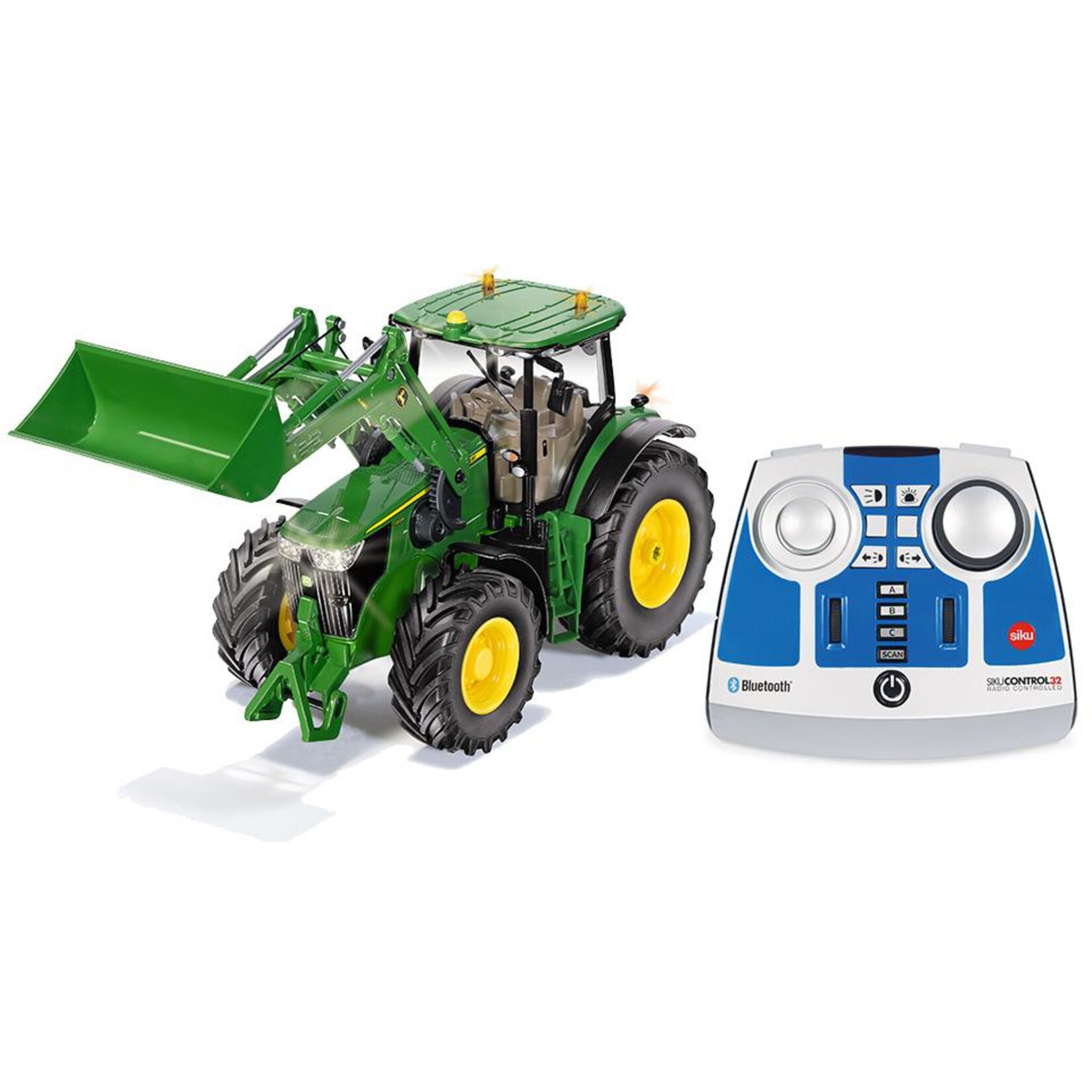 SIKU RC CONTROL32 John Deere 7310R mit Frontlader und Bluetooth-Fernsteuermodul | 04006874067954