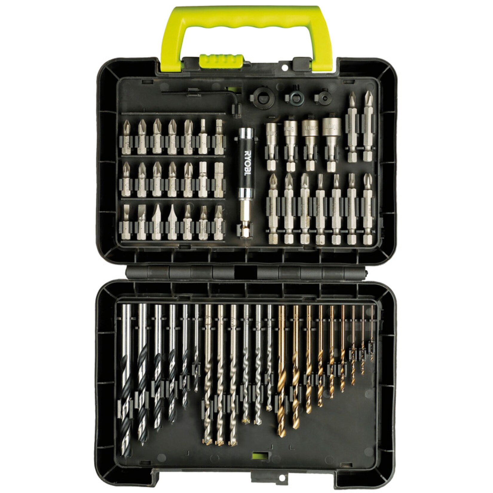 Ryobi Bohrer- & Bit-Satz Bit- und Bohrerbox RAK60DDF, 60-teilig | 04892210112941