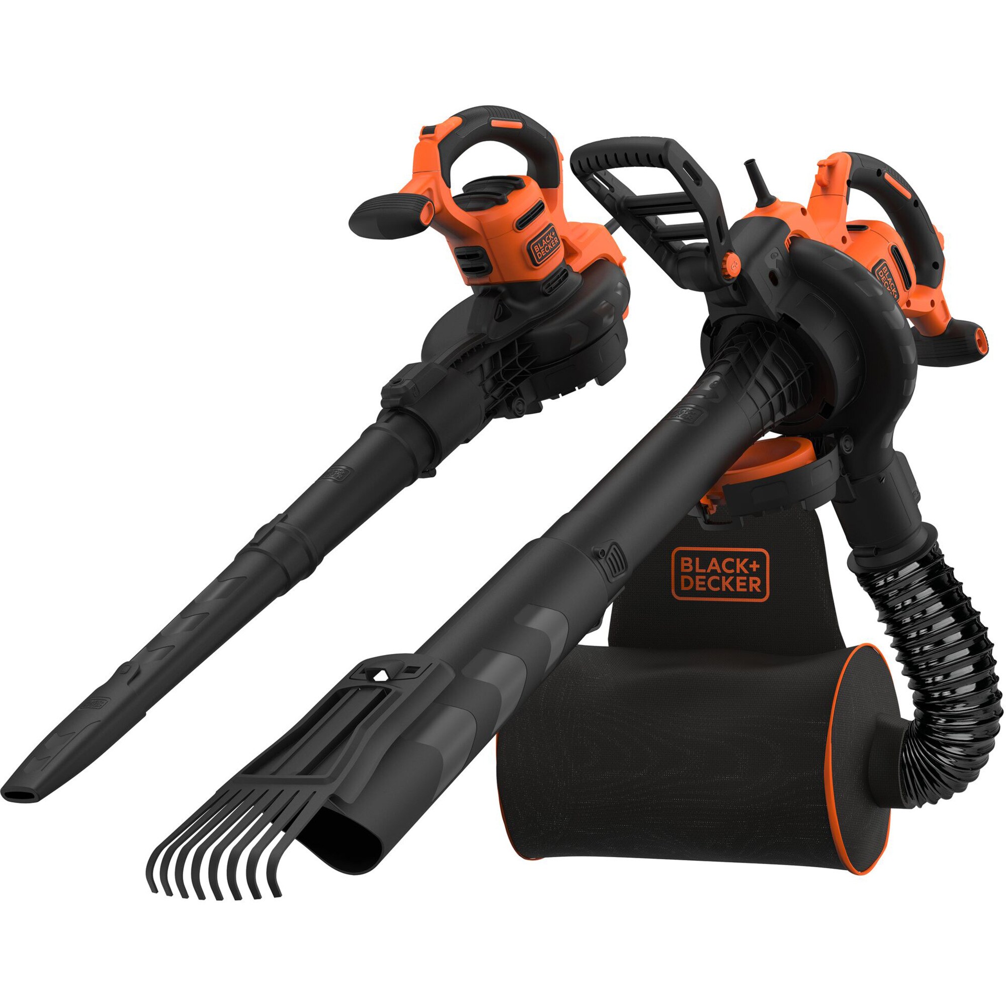 BLACK+DECKER Laubsauger/Laubbl&auml;ser 3-in-1 Elektro-Laubsauger BEBLV301-QS - Bild 1