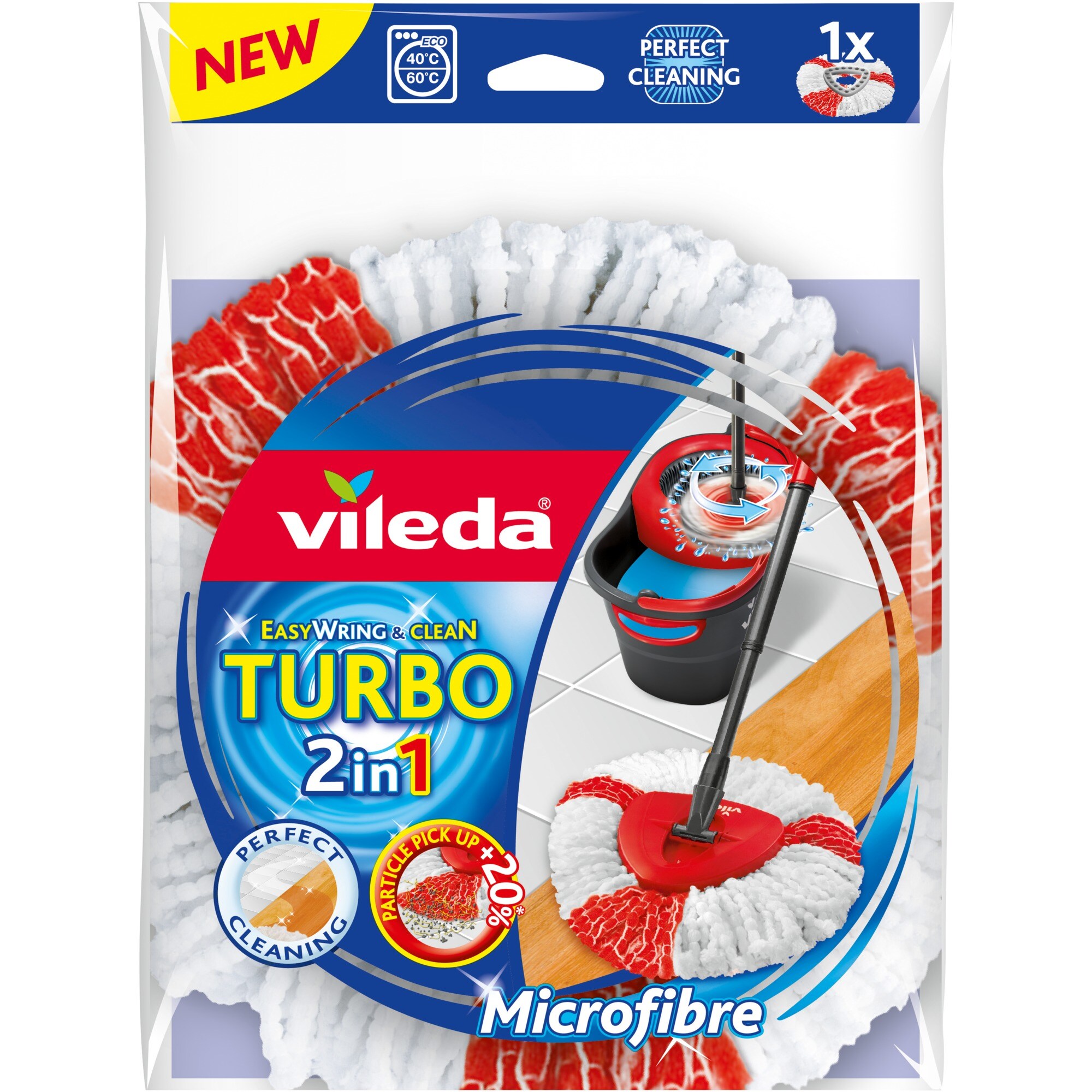 Vileda Bodenwischer Turbo 2in1 Wischkopf - Bild 1