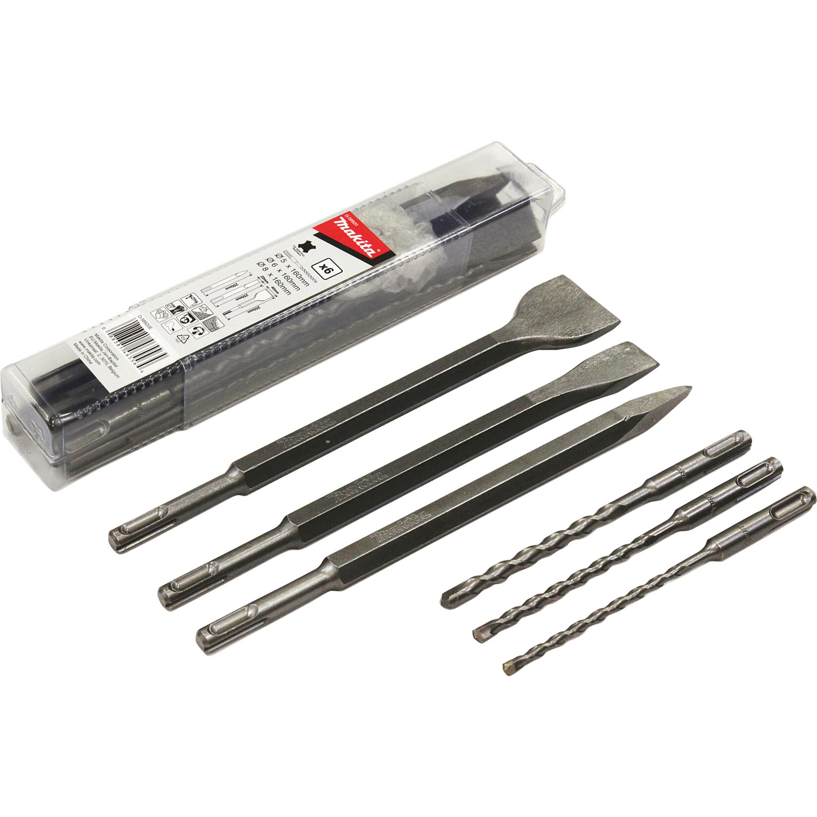 Makita Meißel- & Bohrer-Satz SDS+ Bohrer- und Meißel-Set | 00088381465564