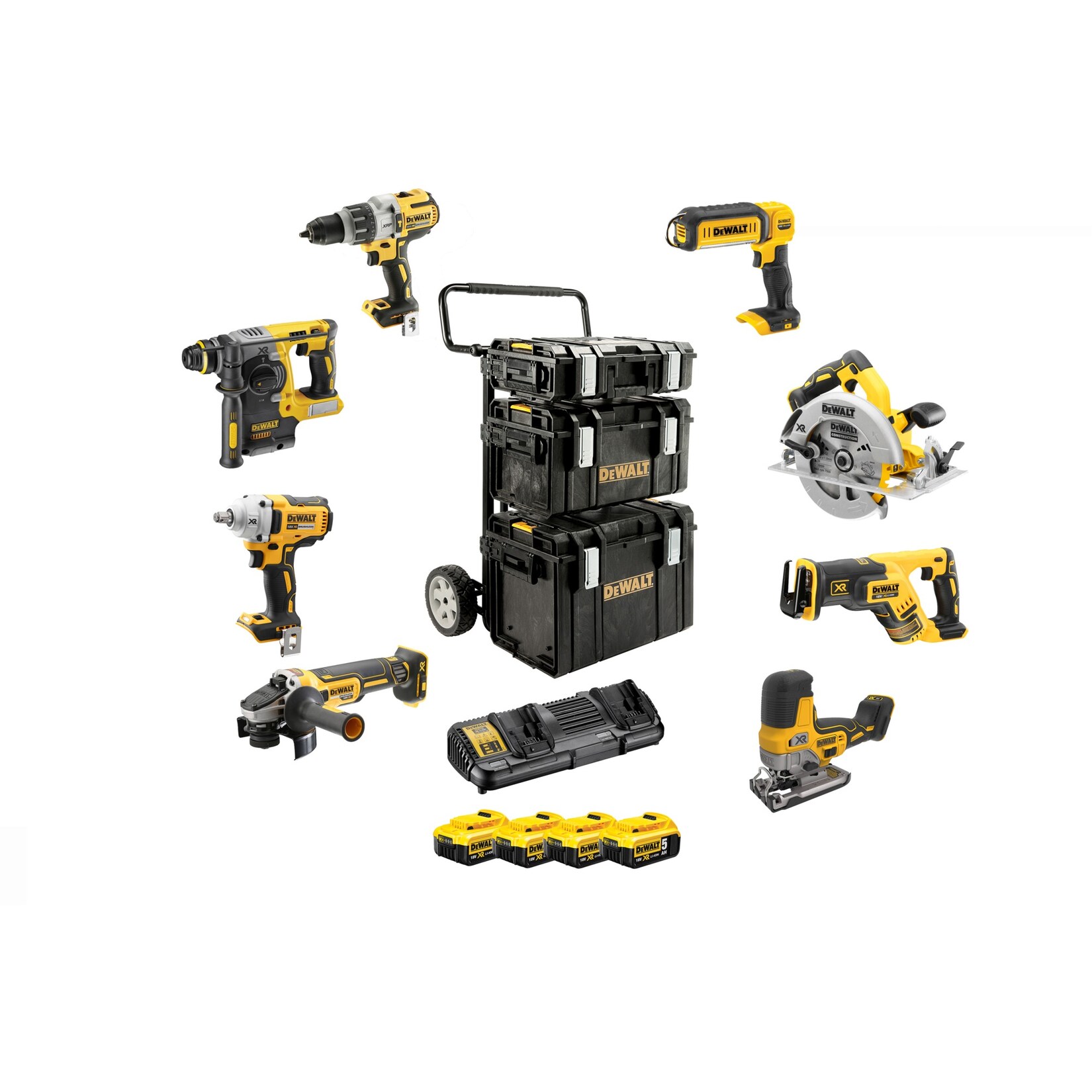 DeWalt Schlagbohrschrauber Akku Kombopack DCK856P4, 18Volt | 05035048710432