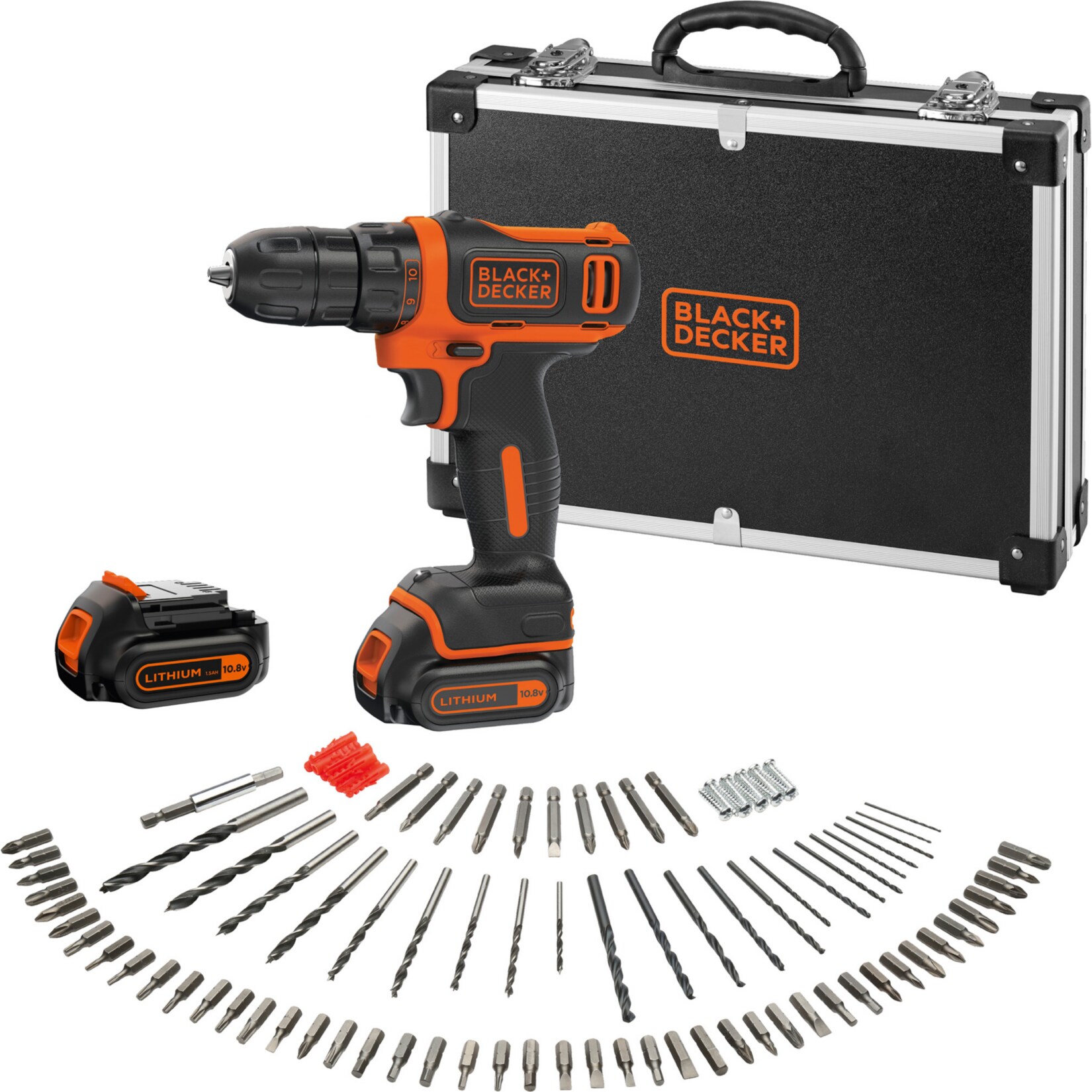 BLACK+DECKER Bohrschrauber Akku-Bohrschrauber BDCDD12BAFC, 10,8Volt | 05035048639672