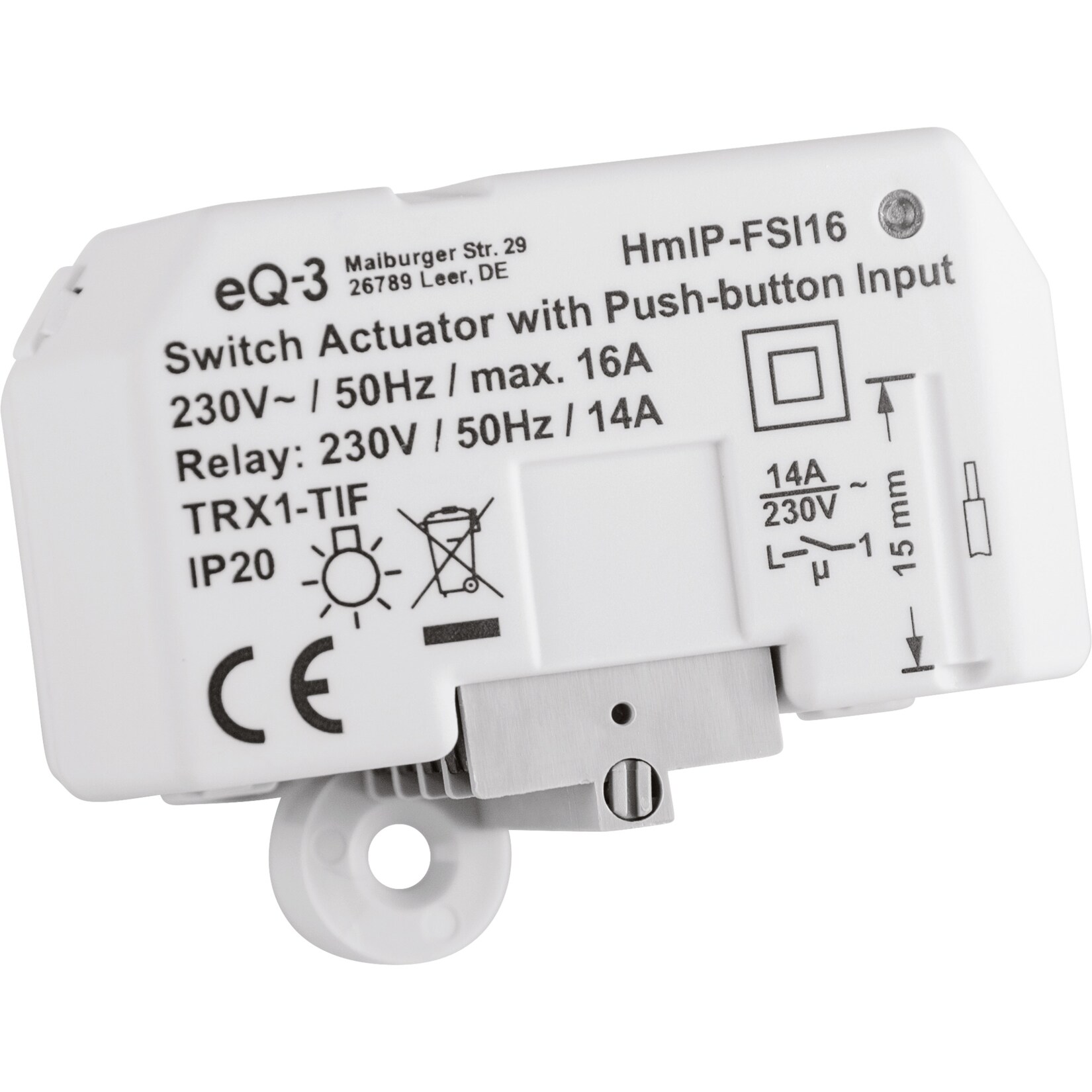 Homematic IP Schalter Schaltaktor mit Tastereingang (HmIP-FSI16)