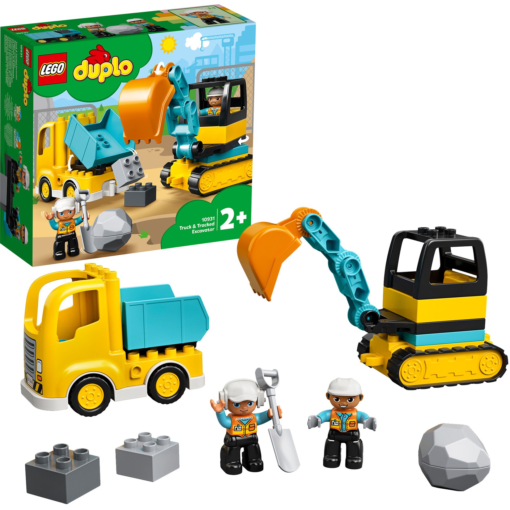 LEGO Konstruktionsspielzeug DUPLO Bagger und Laster | 05702016618204