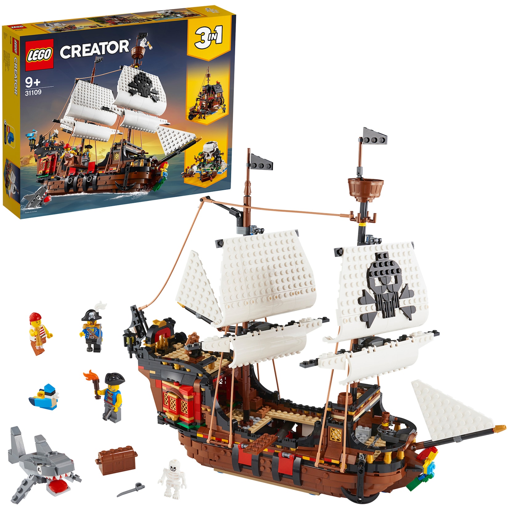 LEGO Konstruktionsspielzeug Creator Piratenschiff