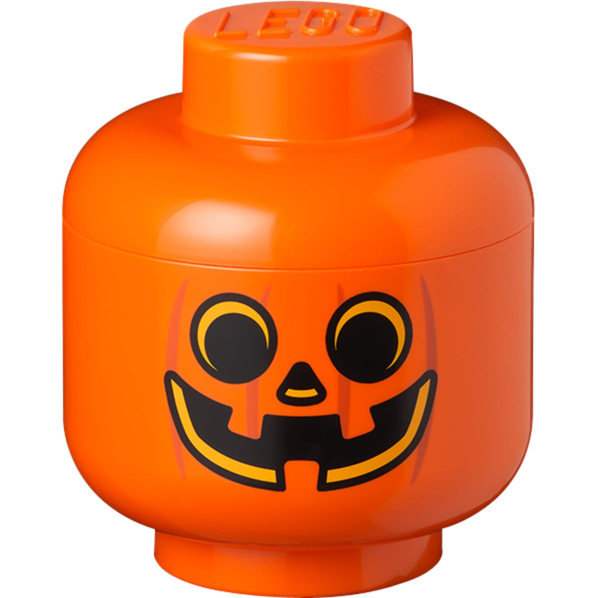 Room Copenhagen Aufbewahrungsbox LEGO Storage Head "K&uuml;rbis", klein - Bild 1